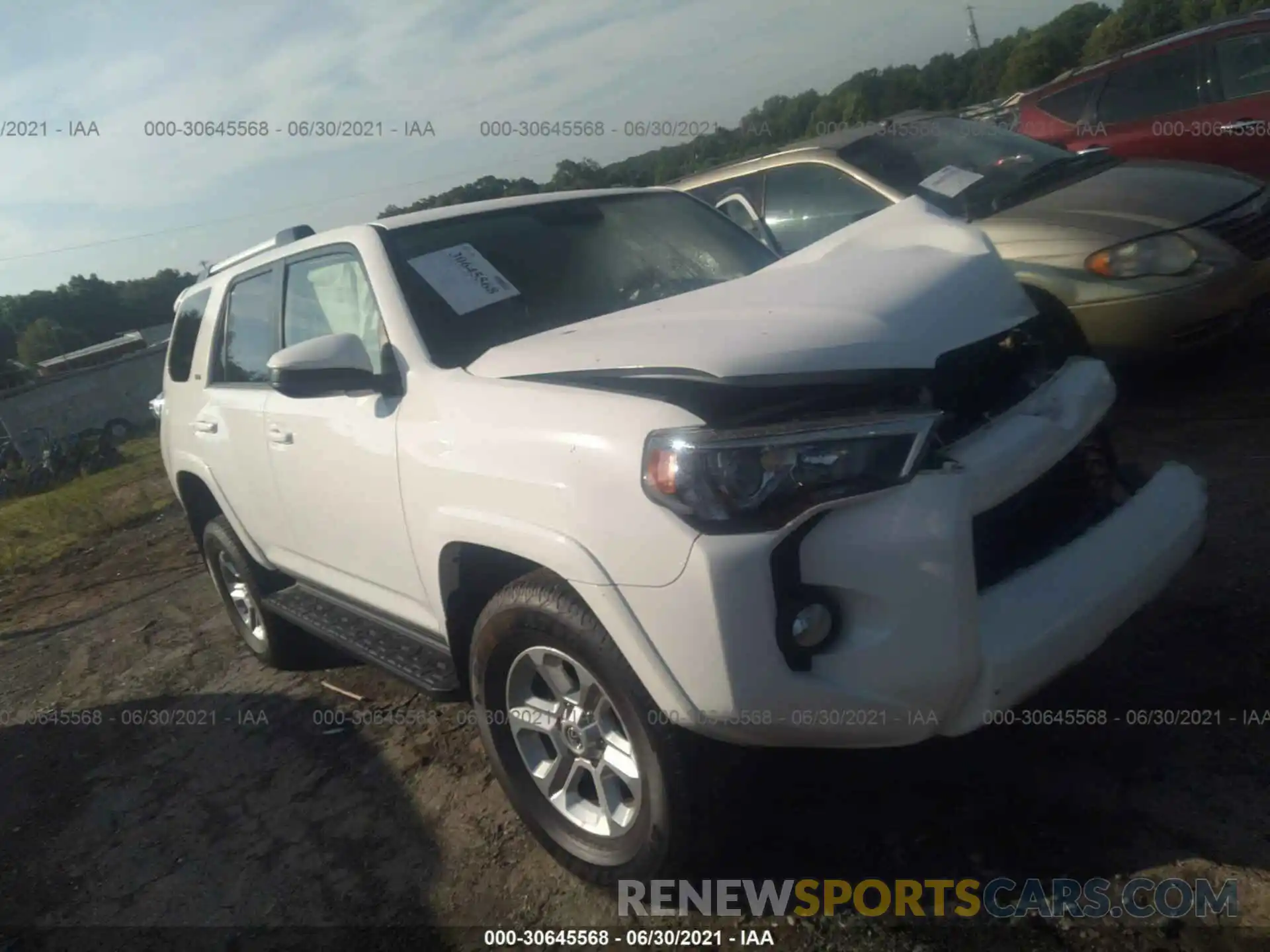 1 Photograph of a damaged car JTEBU5JR6K5668278 TOYOTA 4RUNNER 2019