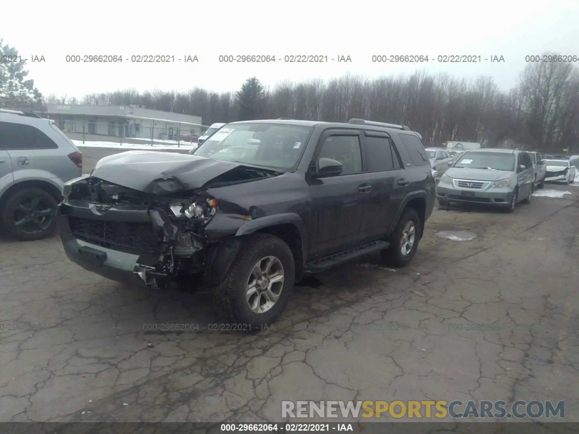 2 Photograph of a damaged car JTEBU5JR6K5678342 TOYOTA 4RUNNER 2019