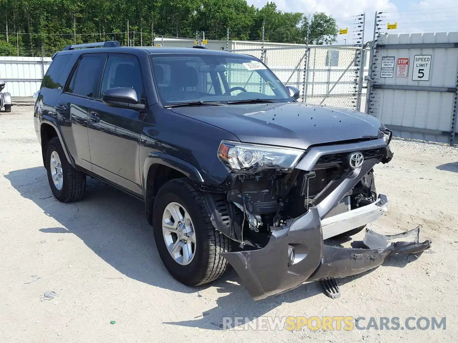 1 Photograph of a damaged car JTEBU5JR6K5681709 TOYOTA 4RUNNER 2019