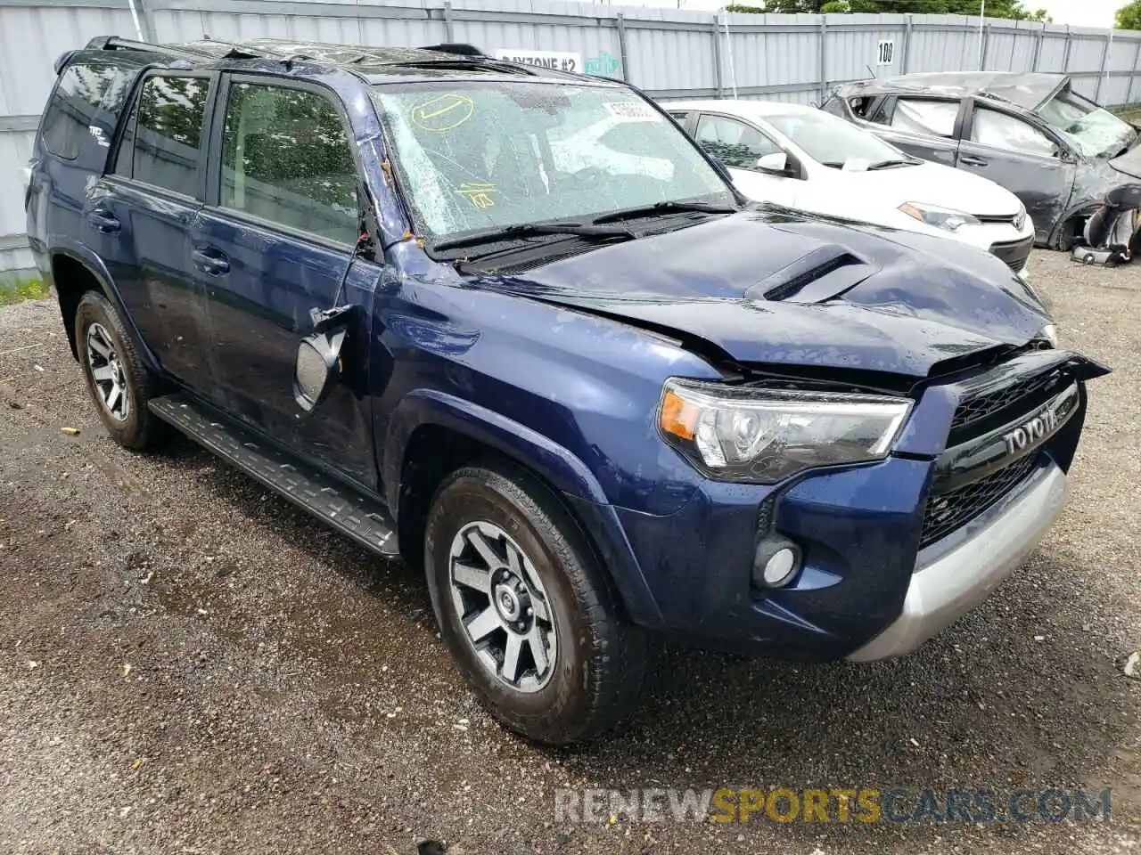 1 Photograph of a damaged car JTEBU5JR6K5684495 TOYOTA 4RUNNER 2019