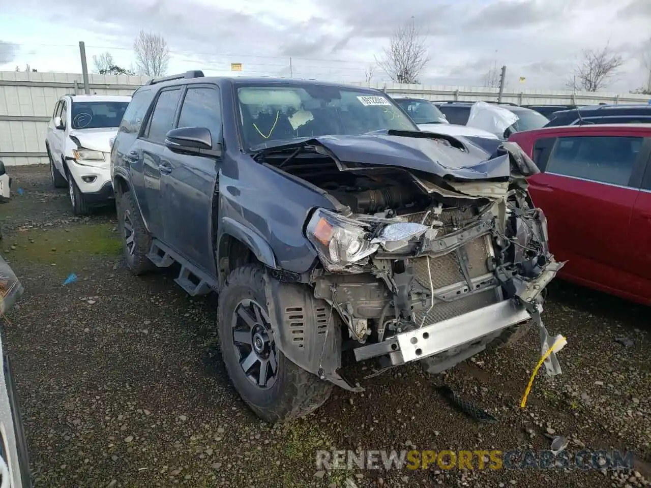 1 Photograph of a damaged car JTEBU5JR6K5692631 TOYOTA 4RUNNER 2019