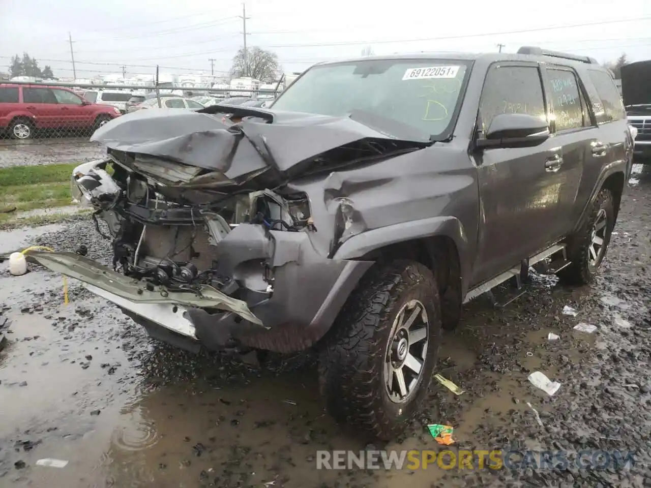 2 Photograph of a damaged car JTEBU5JR6K5692631 TOYOTA 4RUNNER 2019