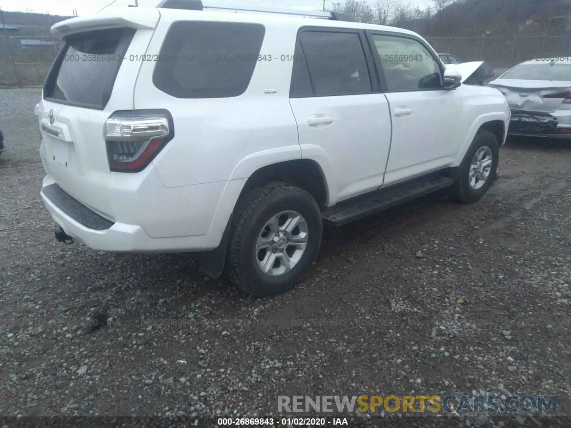 4 Фотография поврежденного автомобиля JTEBU5JR6K5695626 TOYOTA 4RUNNER 2019