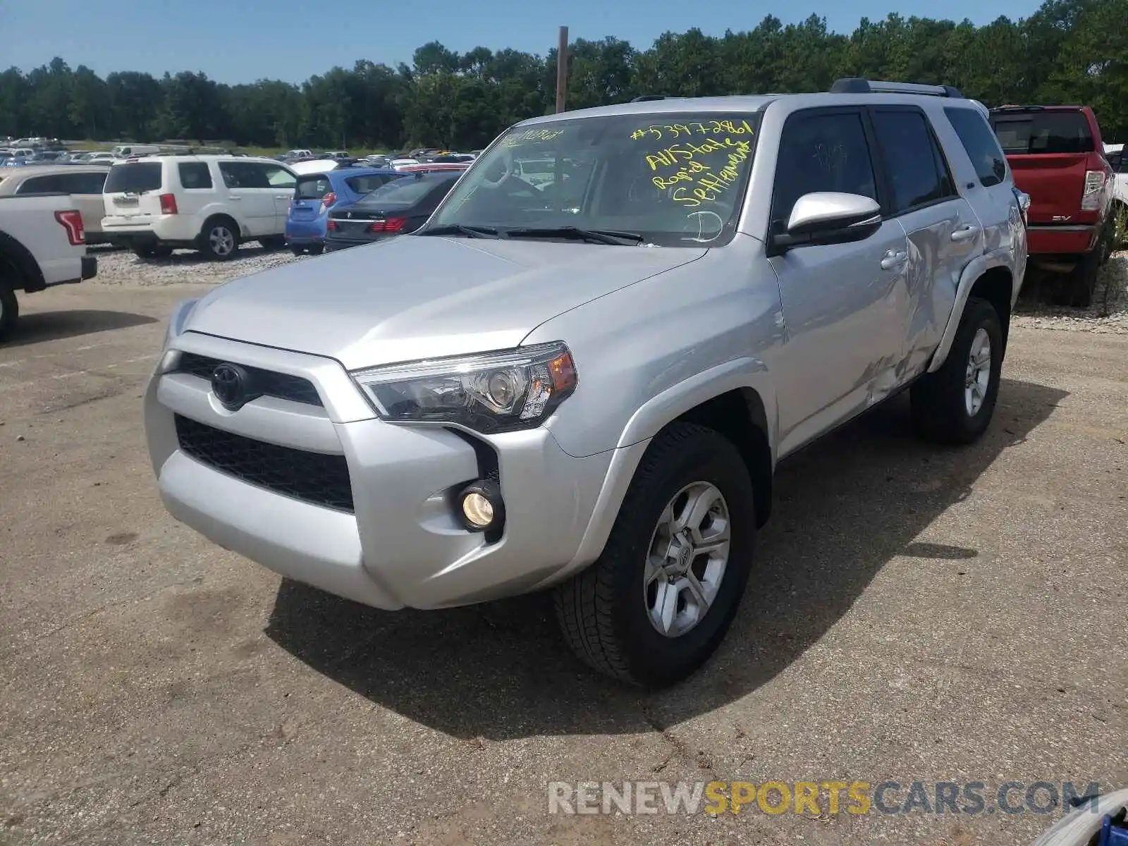 2 Photograph of a damaged car JTEBU5JR6K5702574 TOYOTA 4RUNNER 2019