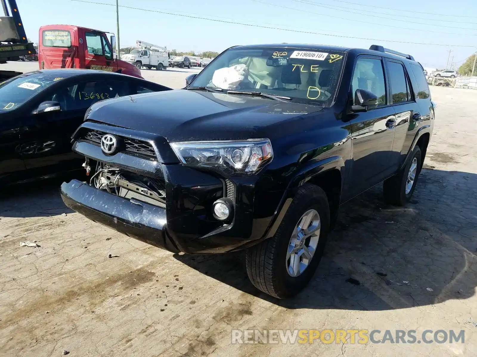 2 Photograph of a damaged car JTEBU5JR6K5704986 TOYOTA 4RUNNER 2019