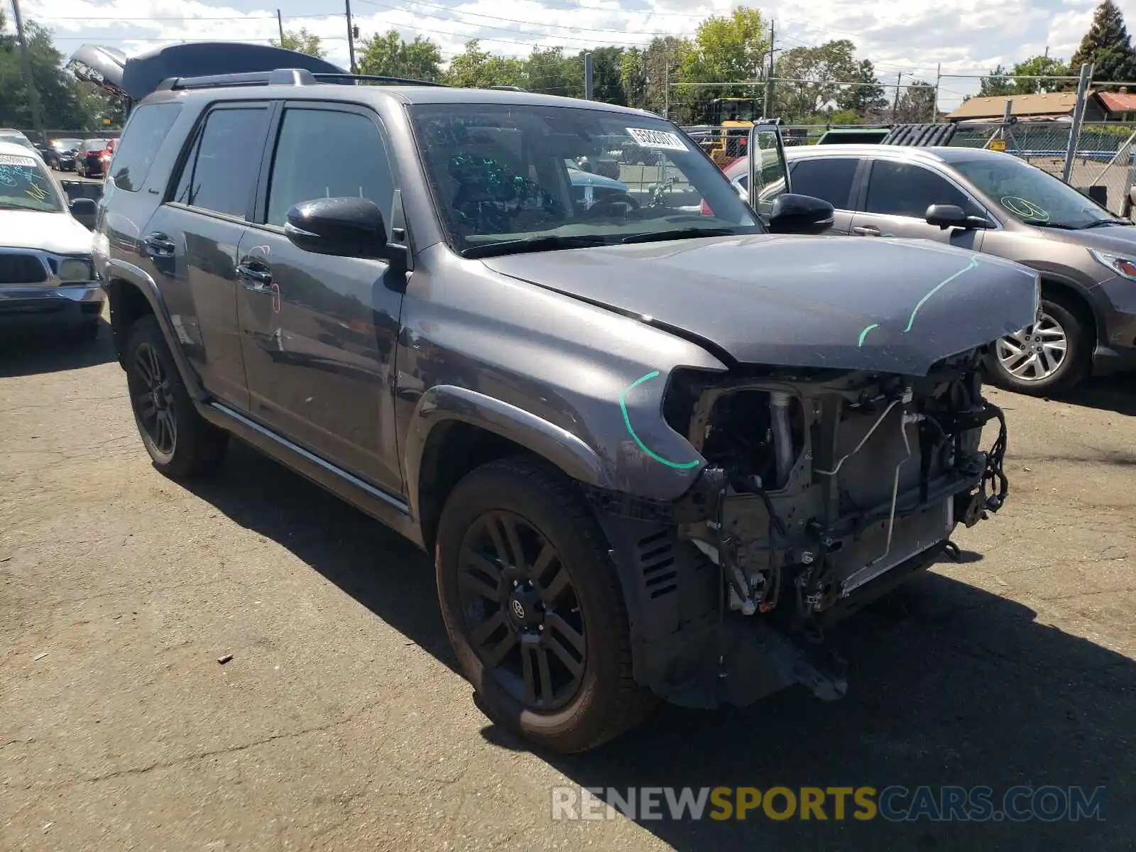 1 Photograph of a damaged car JTEBU5JR6K5705104 TOYOTA 4RUNNER 2019