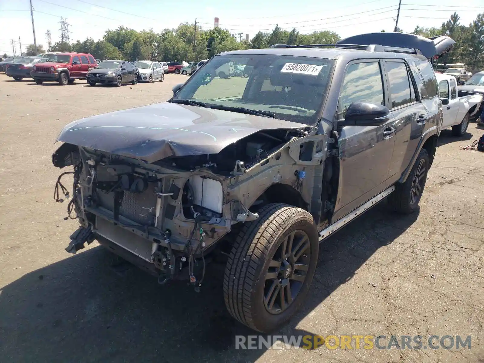 2 Photograph of a damaged car JTEBU5JR6K5705104 TOYOTA 4RUNNER 2019