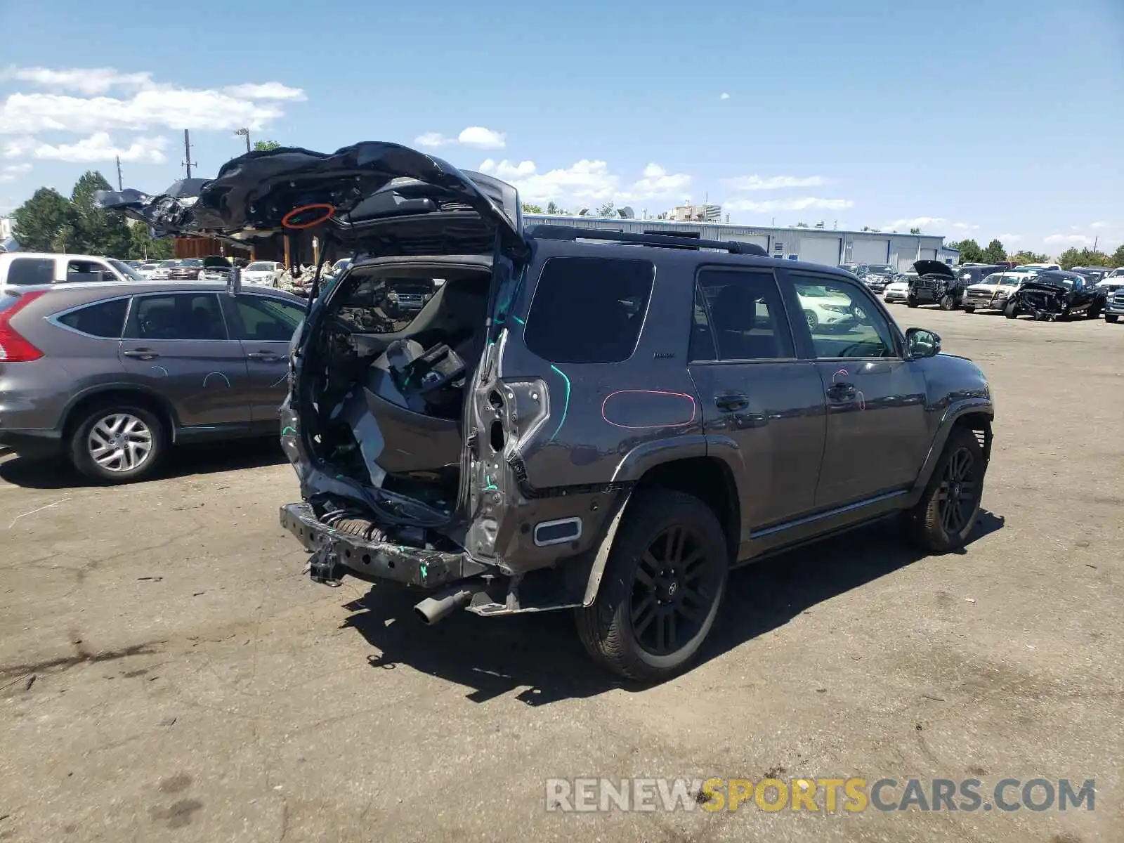 4 Photograph of a damaged car JTEBU5JR6K5705104 TOYOTA 4RUNNER 2019