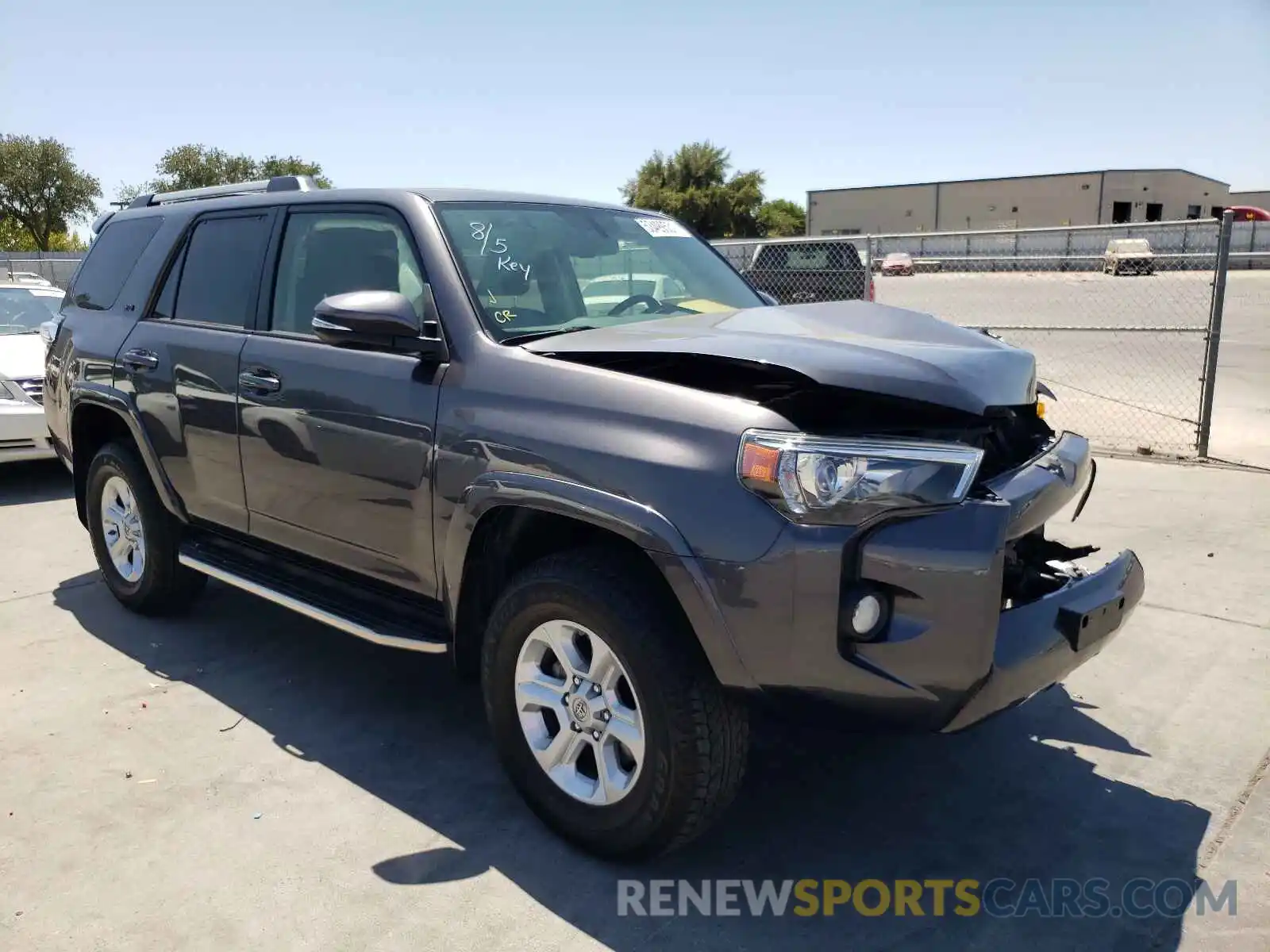 1 Photograph of a damaged car JTEBU5JR6K5705278 TOYOTA 4RUNNER 2019