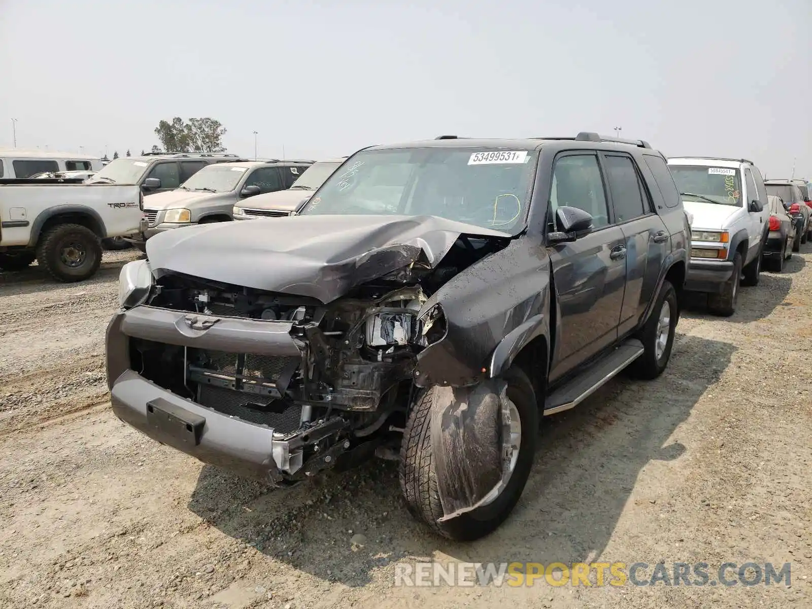 2 Photograph of a damaged car JTEBU5JR6K5705278 TOYOTA 4RUNNER 2019