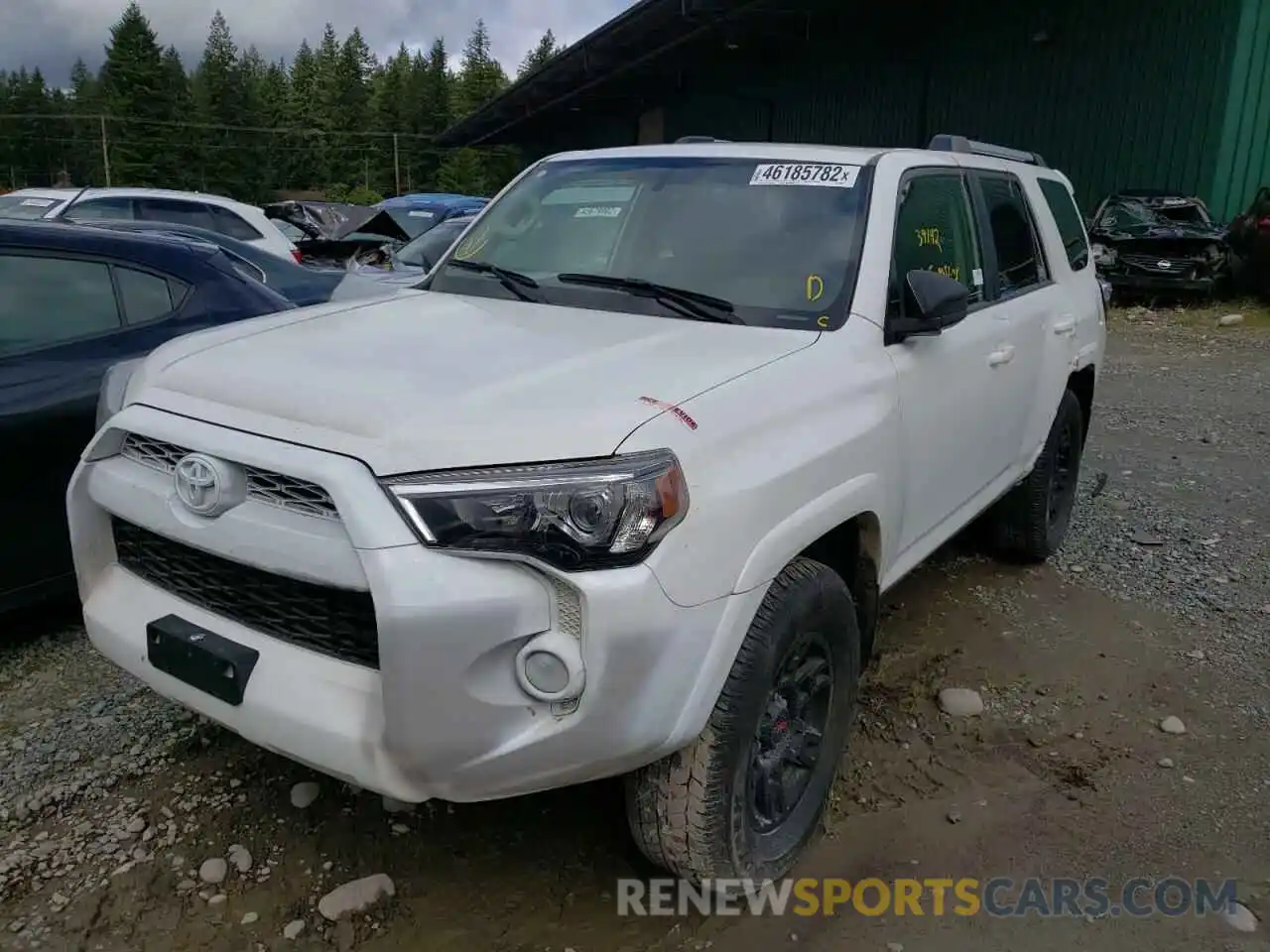 2 Photograph of a damaged car JTEBU5JR6K5705703 TOYOTA 4RUNNER 2019