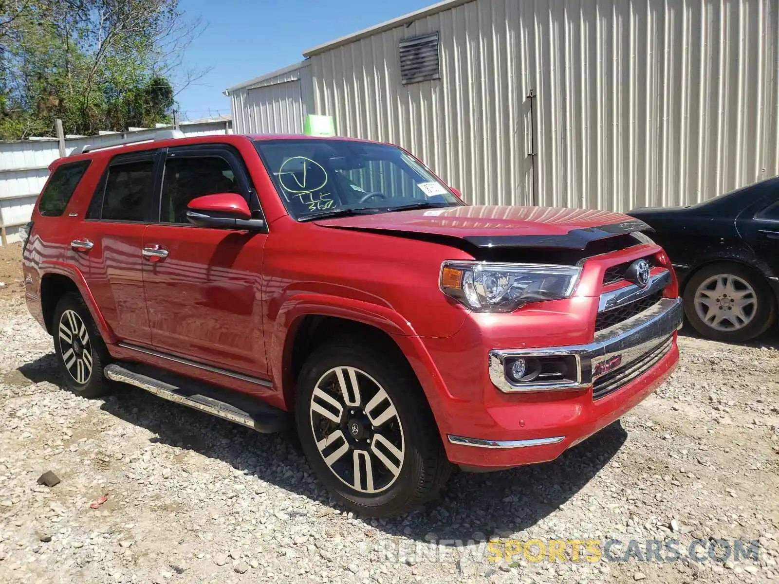 1 Photograph of a damaged car JTEBU5JR6K5709881 TOYOTA 4RUNNER 2019