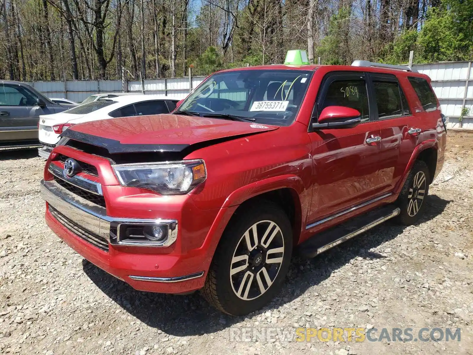 2 Photograph of a damaged car JTEBU5JR6K5709881 TOYOTA 4RUNNER 2019