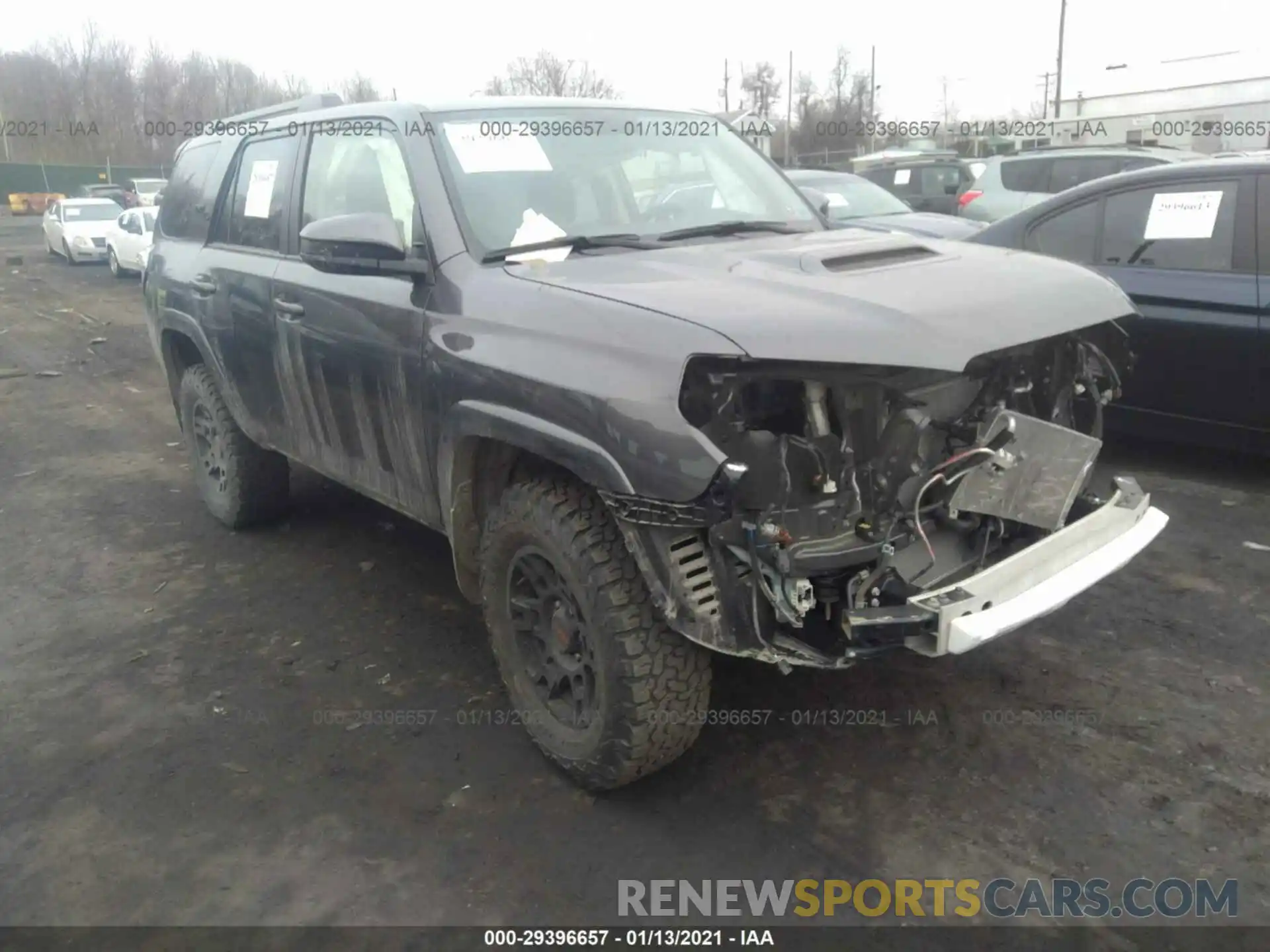 1 Photograph of a damaged car JTEBU5JR6K5712926 TOYOTA 4RUNNER 2019