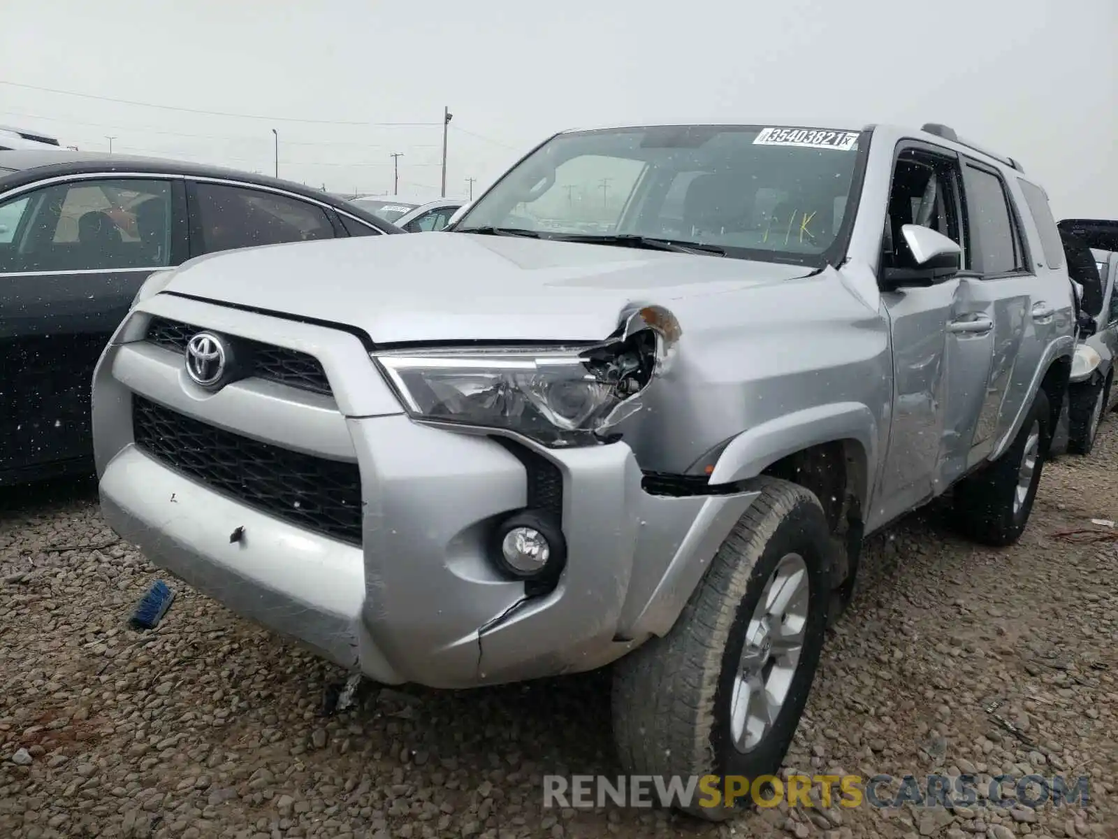 2 Photograph of a damaged car JTEBU5JR6K5714241 TOYOTA 4RUNNER 2019