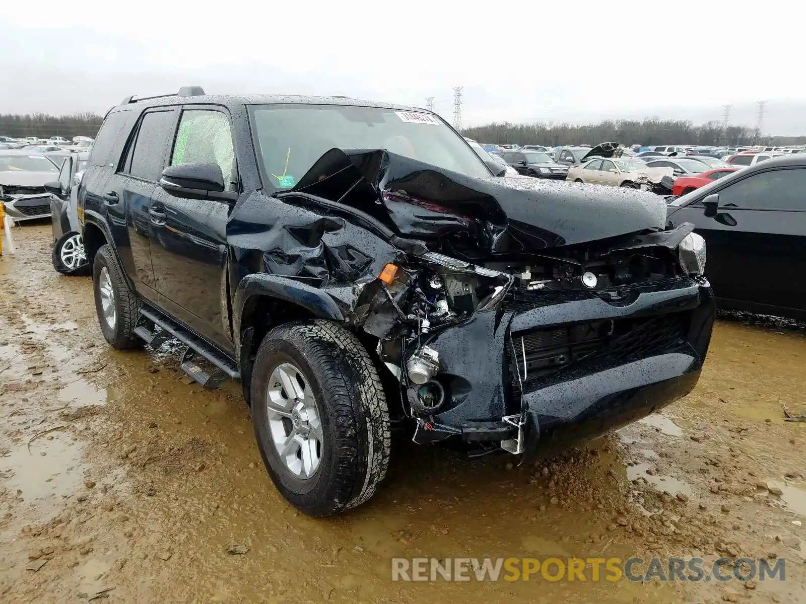 1 Photograph of a damaged car JTEBU5JR6K5714322 TOYOTA 4RUNNER 2019