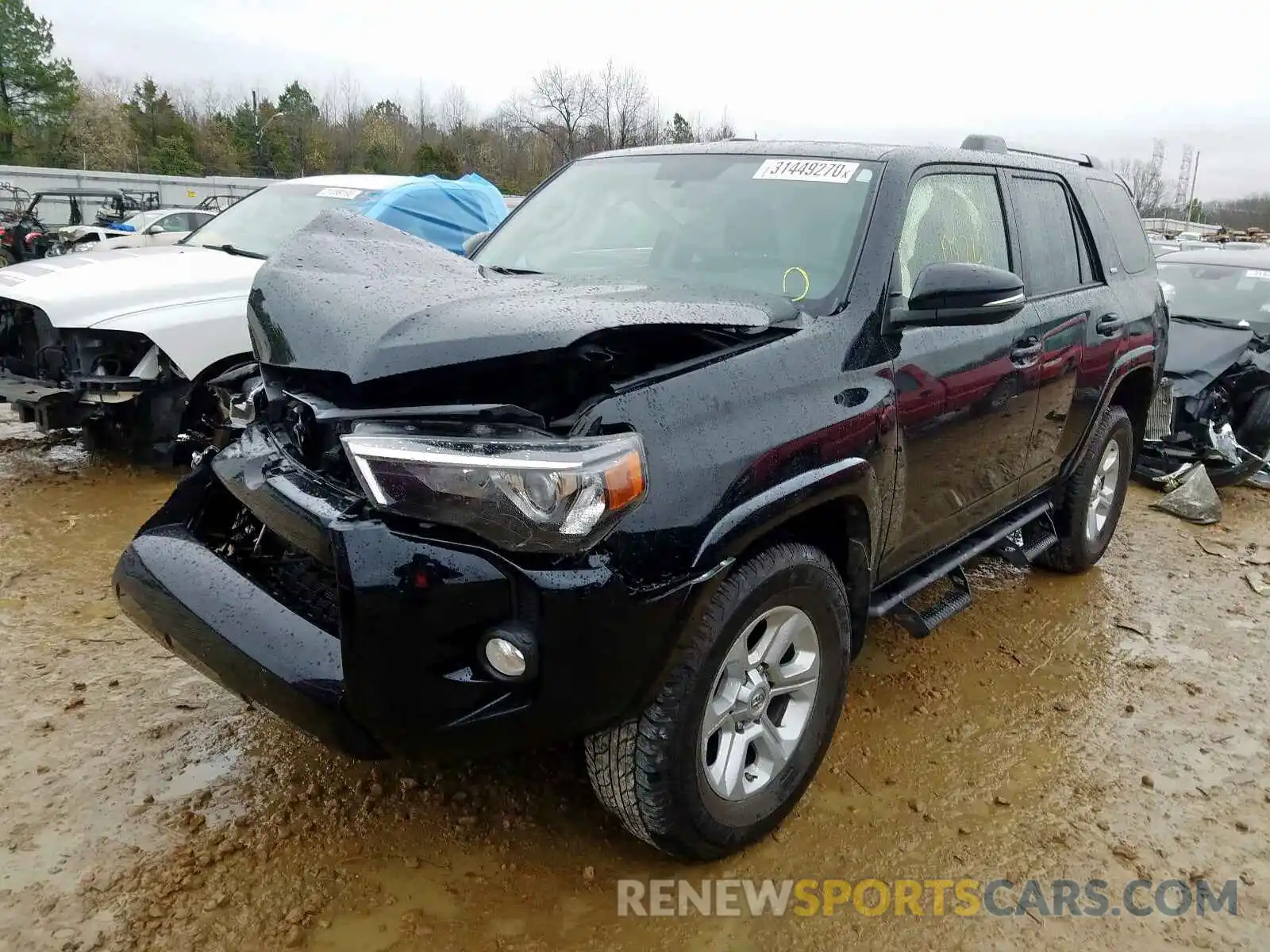 2 Photograph of a damaged car JTEBU5JR6K5714322 TOYOTA 4RUNNER 2019