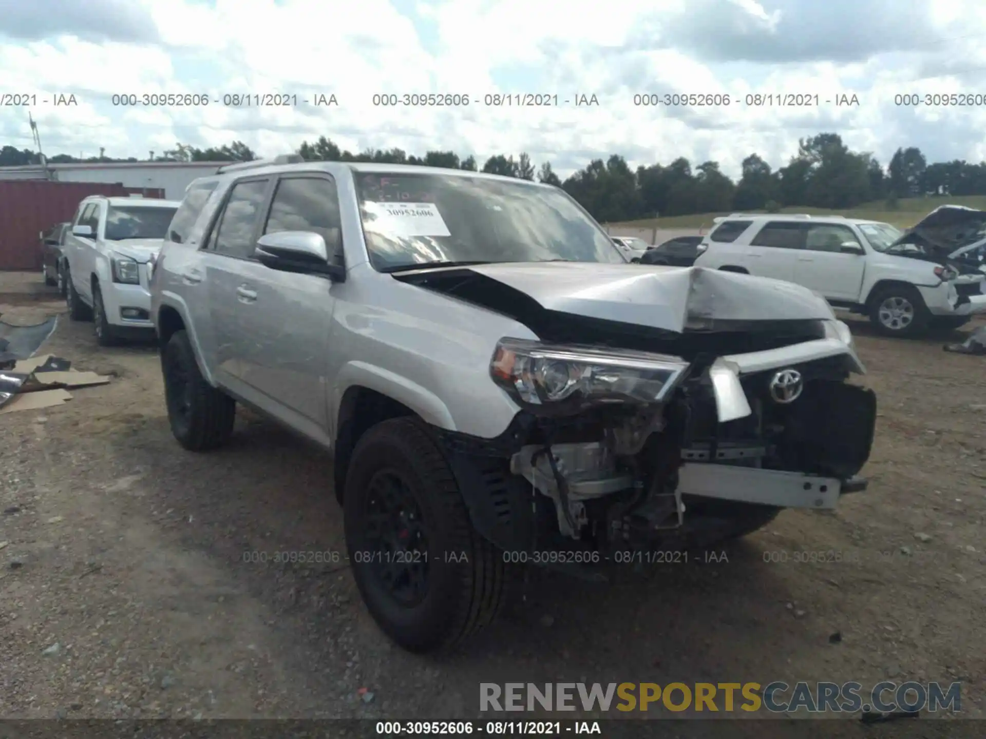 1 Photograph of a damaged car JTEBU5JR6K5717608 TOYOTA 4RUNNER 2019