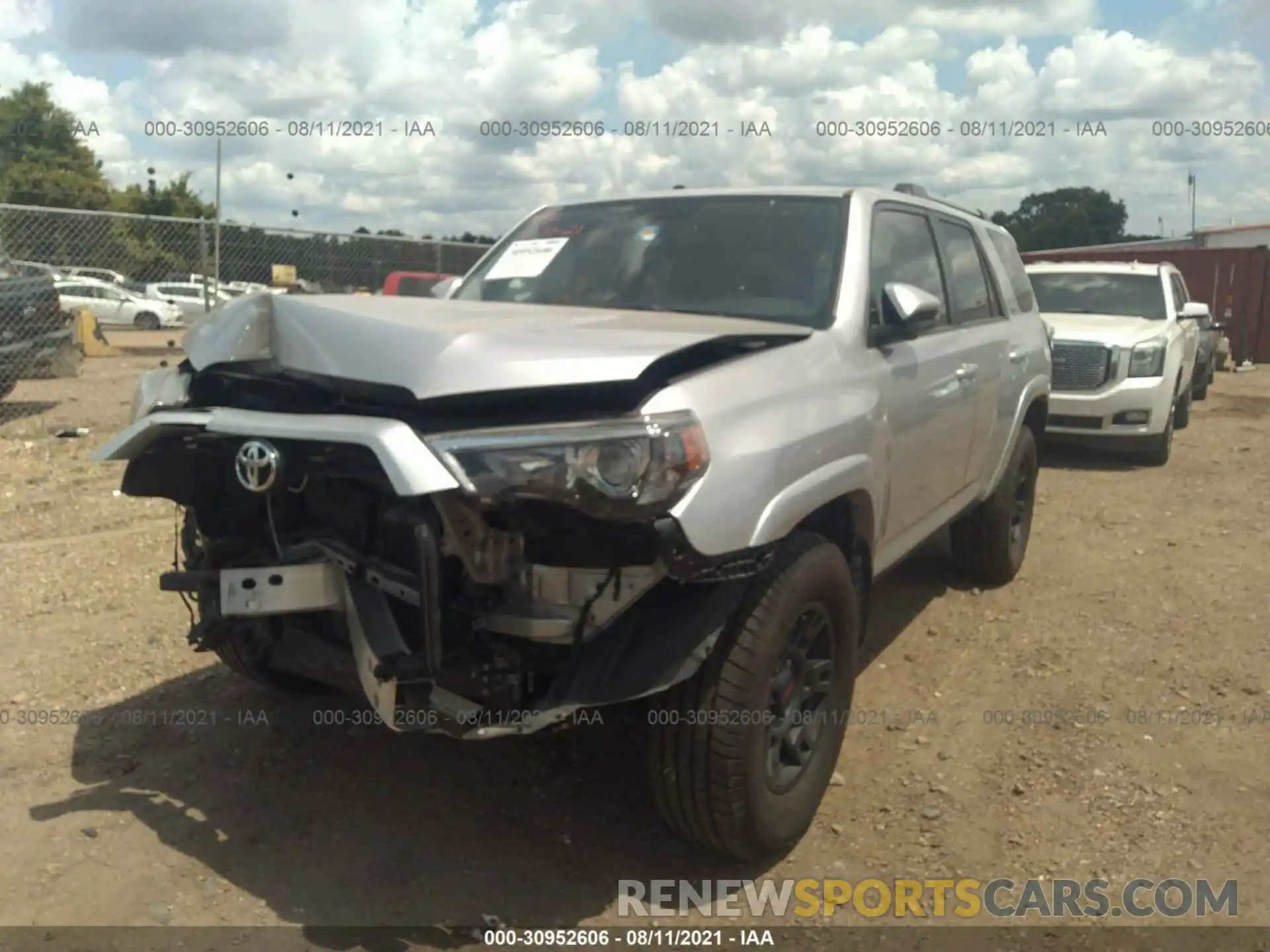 2 Photograph of a damaged car JTEBU5JR6K5717608 TOYOTA 4RUNNER 2019