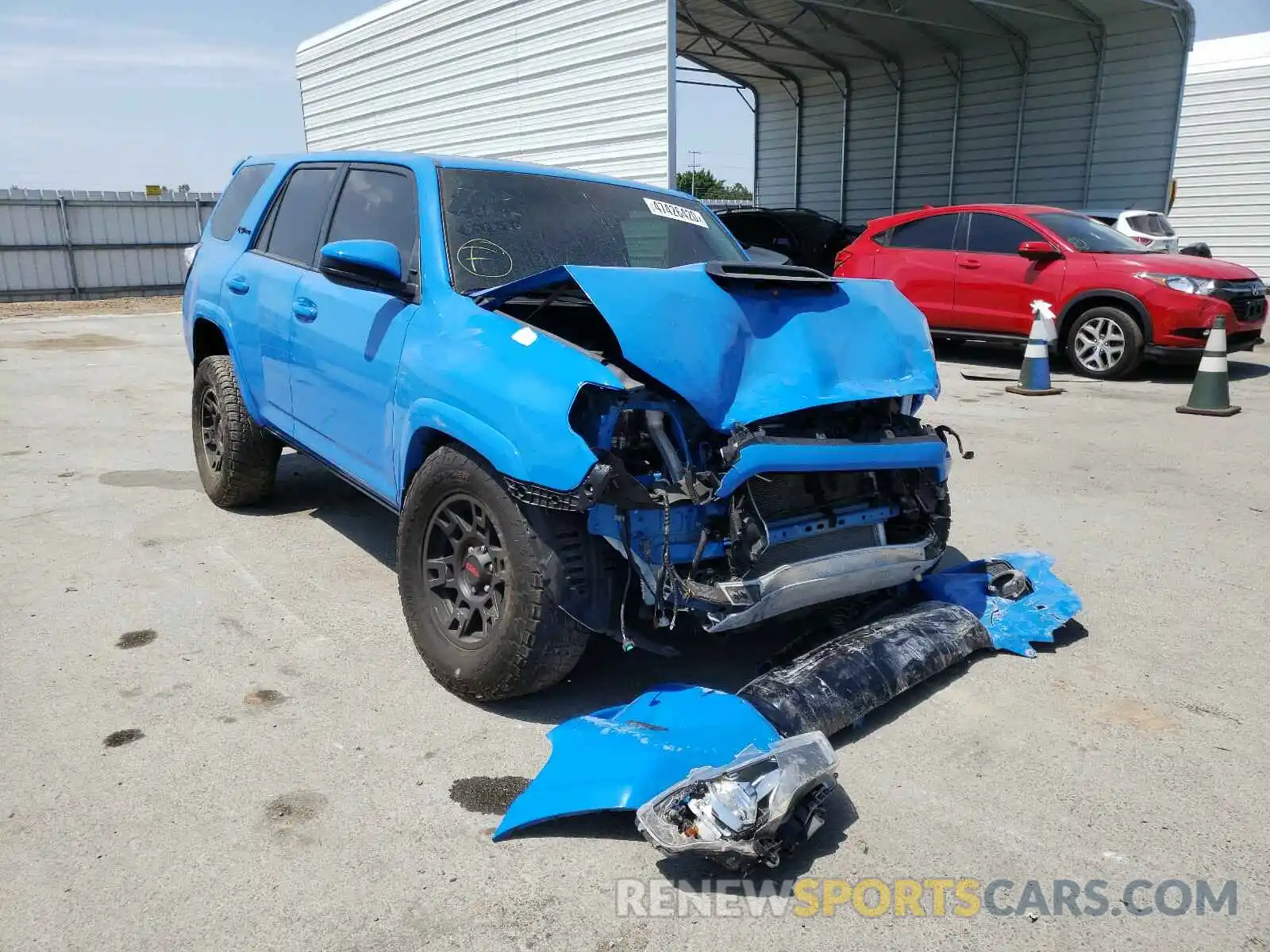 1 Photograph of a damaged car JTEBU5JR6K5718676 TOYOTA 4RUNNER 2019