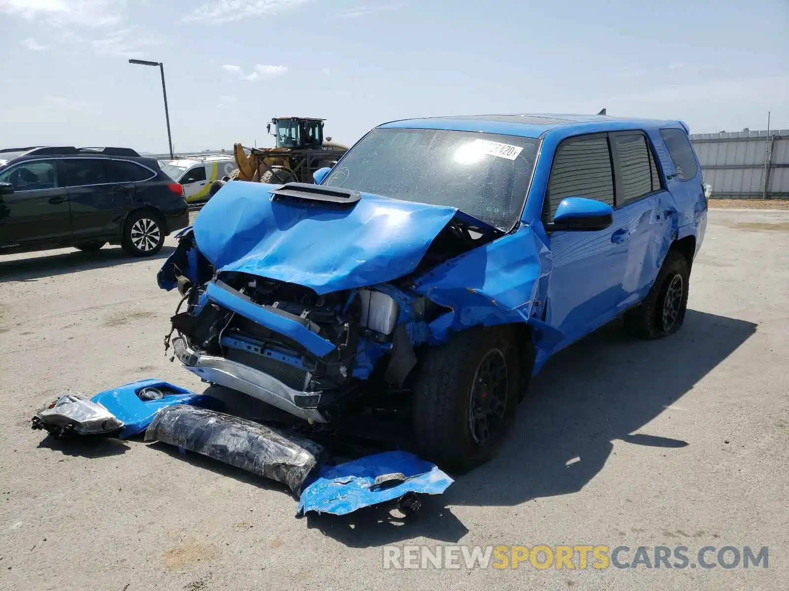 2 Photograph of a damaged car JTEBU5JR6K5718676 TOYOTA 4RUNNER 2019