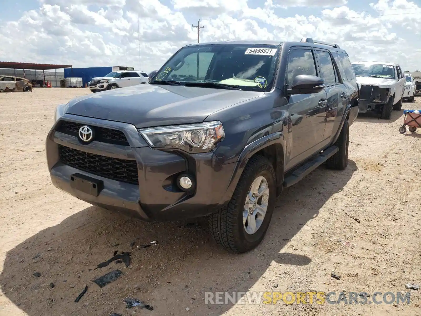 2 Photograph of a damaged car JTEBU5JR6K5723392 TOYOTA 4RUNNER 2019