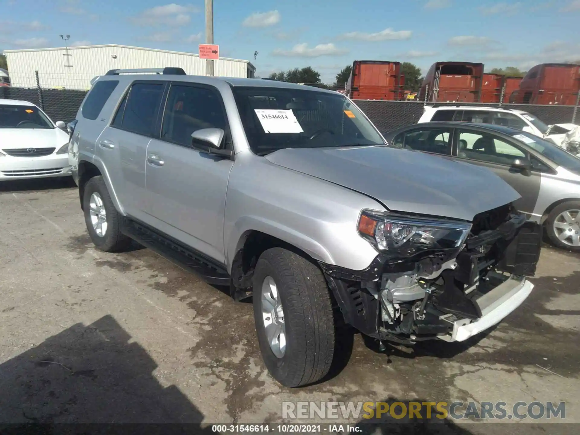 1 Photograph of a damaged car JTEBU5JR6K5724722 TOYOTA 4RUNNER 2019