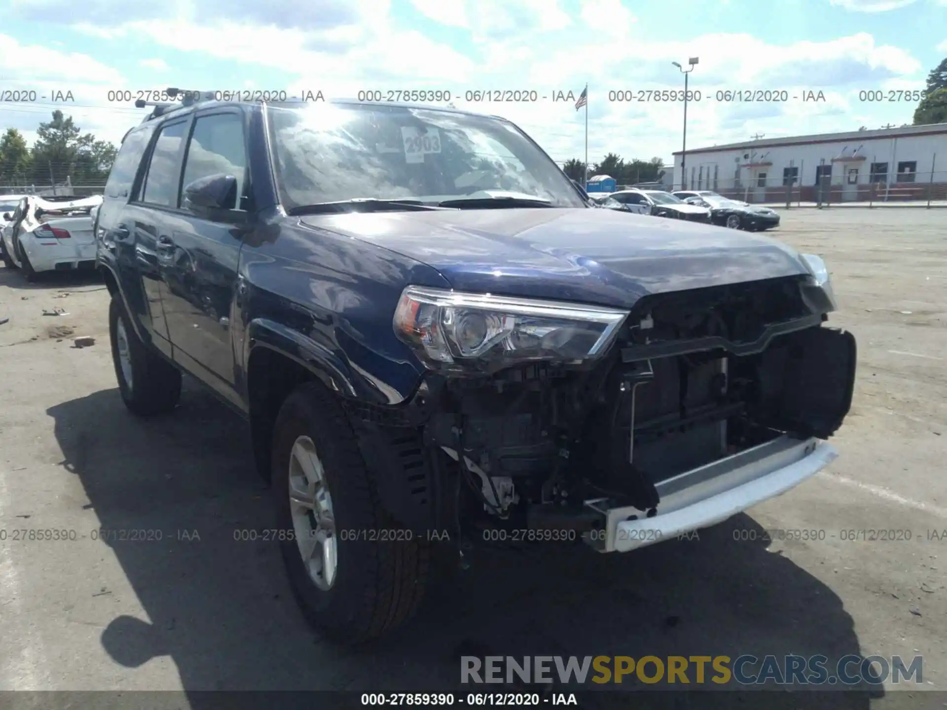 1 Photograph of a damaged car JTEBU5JR6K5725949 TOYOTA 4RUNNER 2019