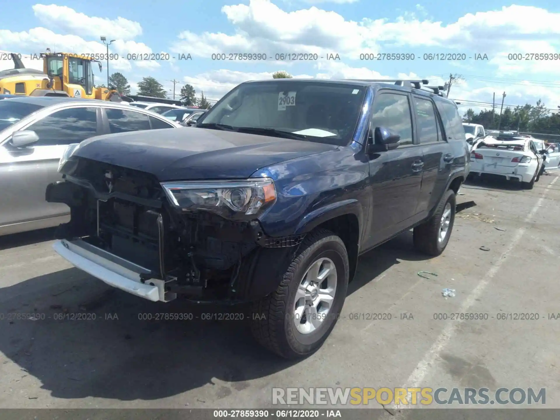 2 Photograph of a damaged car JTEBU5JR6K5725949 TOYOTA 4RUNNER 2019