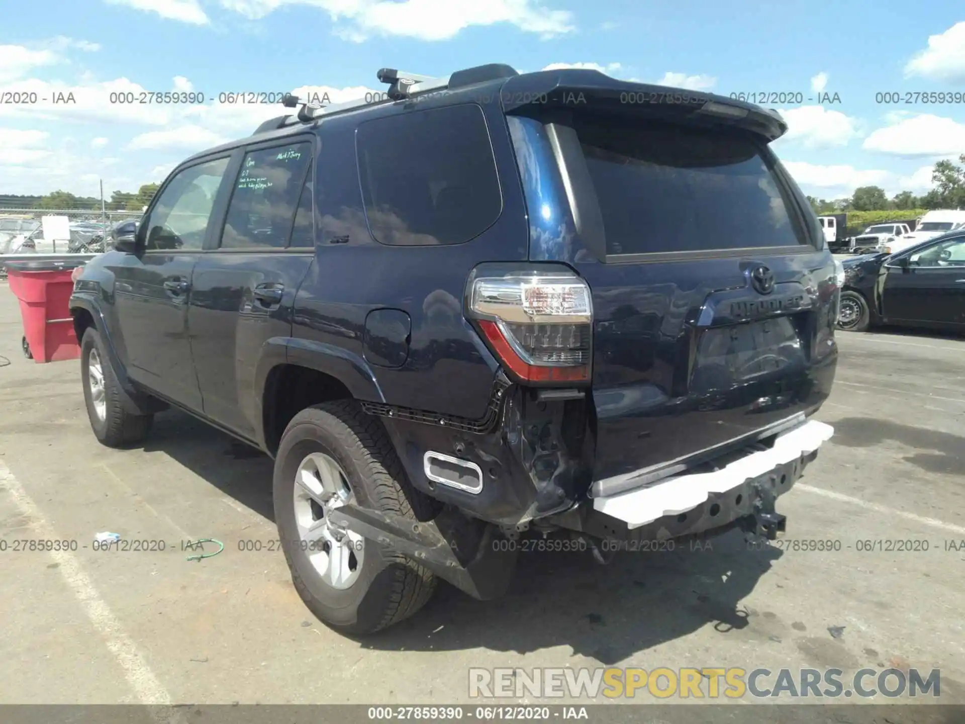 3 Фотография поврежденного автомобиля JTEBU5JR6K5725949 TOYOTA 4RUNNER 2019