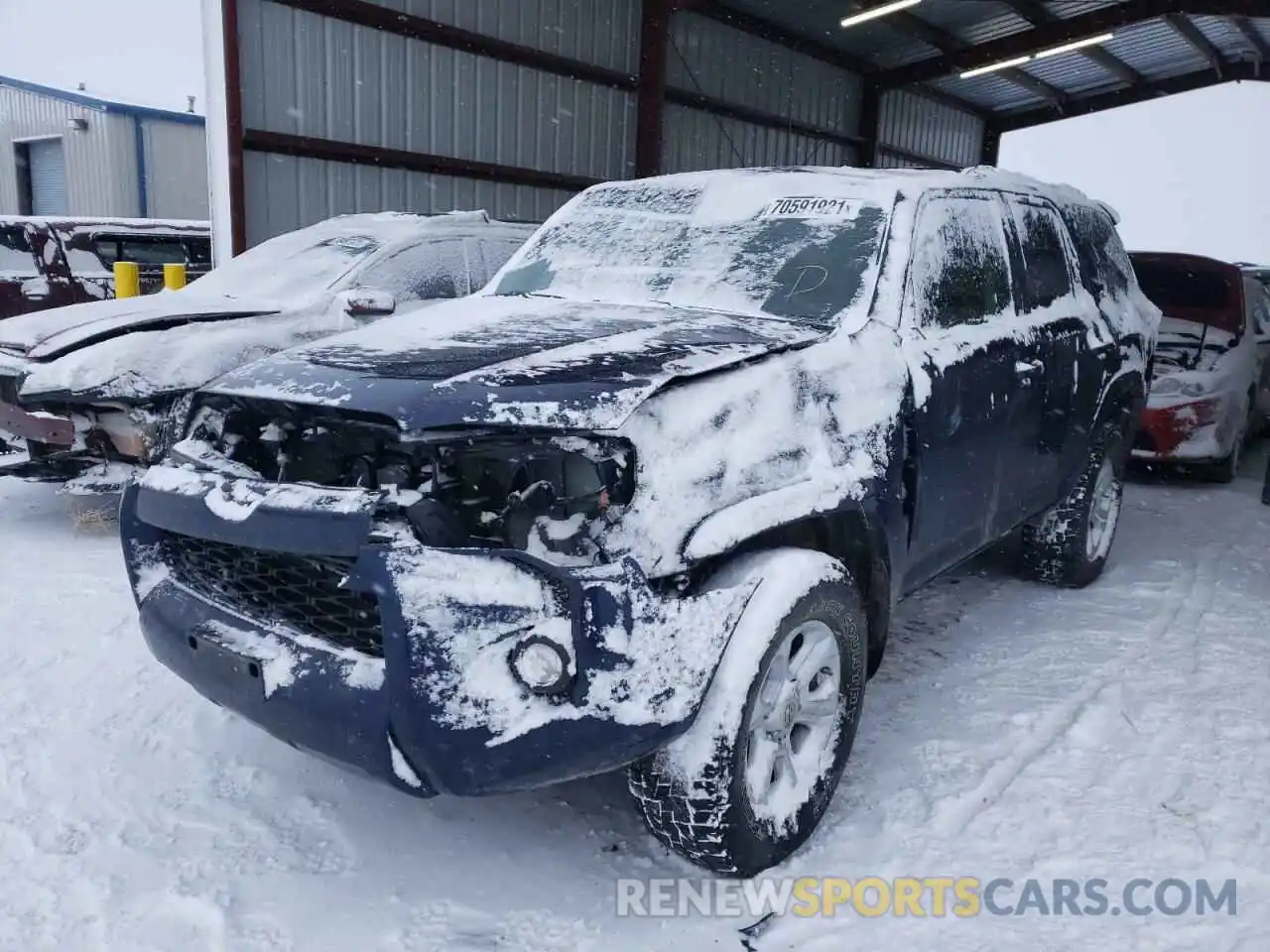 2 Photograph of a damaged car JTEBU5JR6K5730228 TOYOTA 4RUNNER 2019