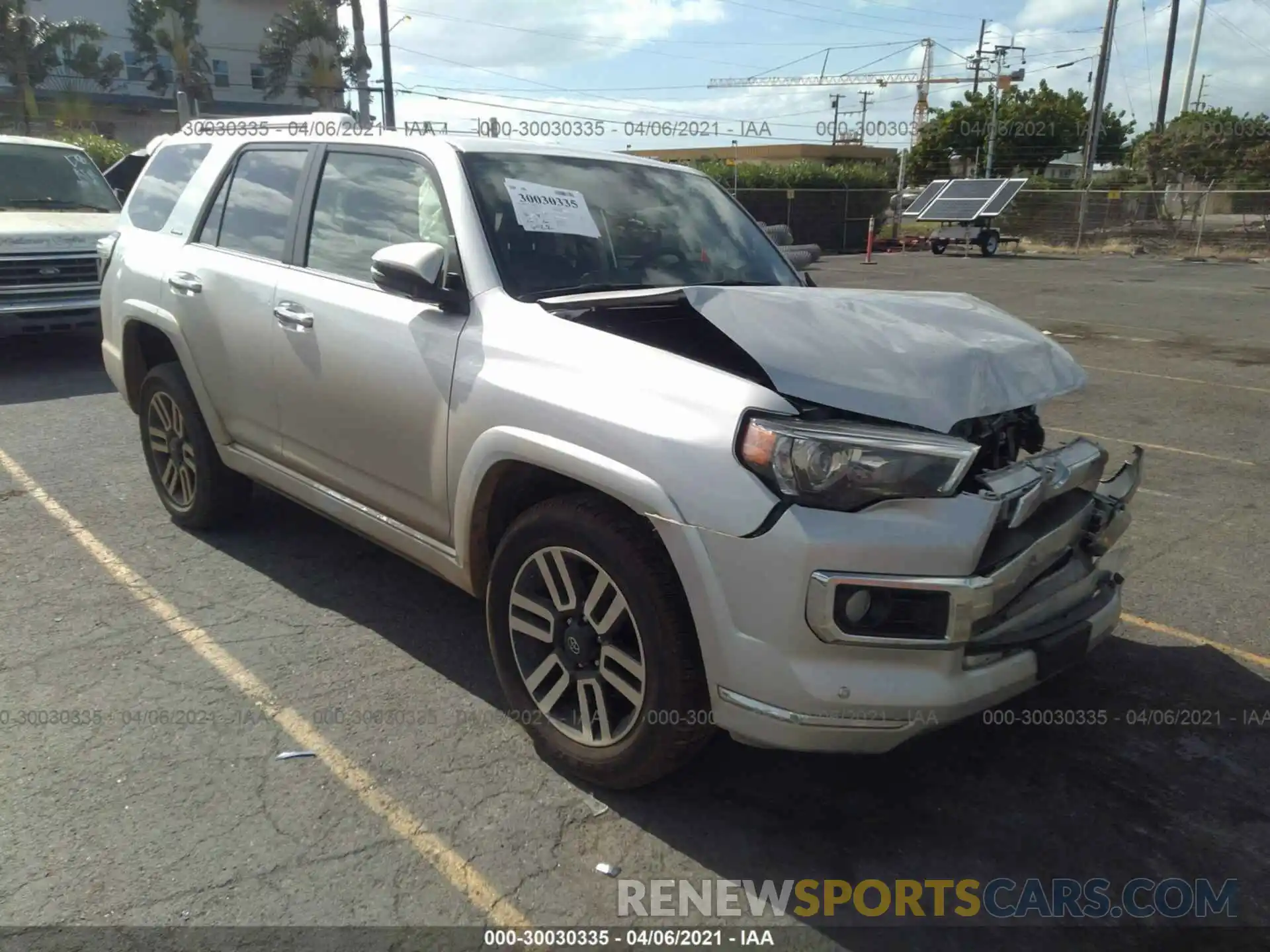 1 Photograph of a damaged car JTEBU5JR6K5731735 TOYOTA 4RUNNER 2019