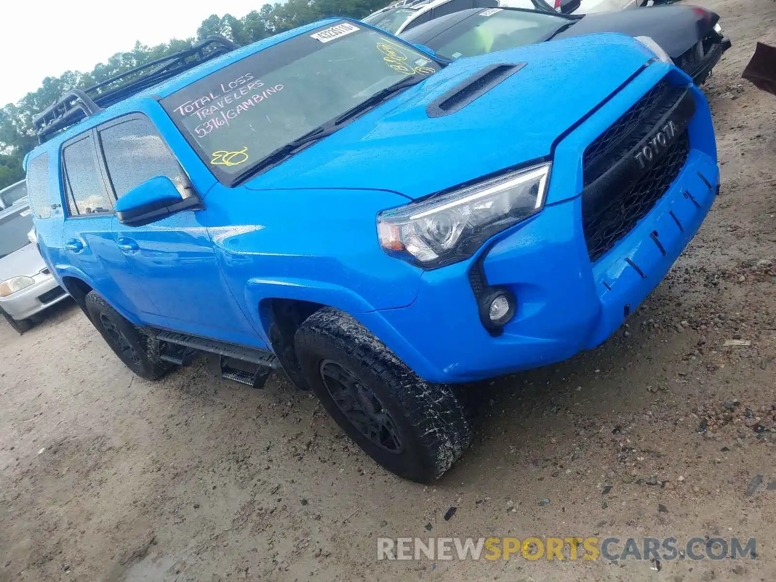 1 Photograph of a damaged car JTEBU5JR6K5732626 TOYOTA 4RUNNER 2019