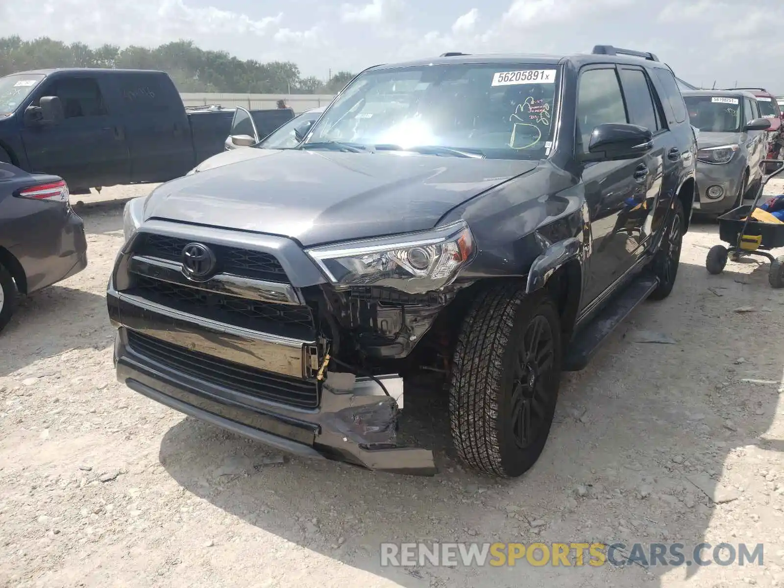 2 Photograph of a damaged car JTEBU5JR6K5732822 TOYOTA 4RUNNER 2019