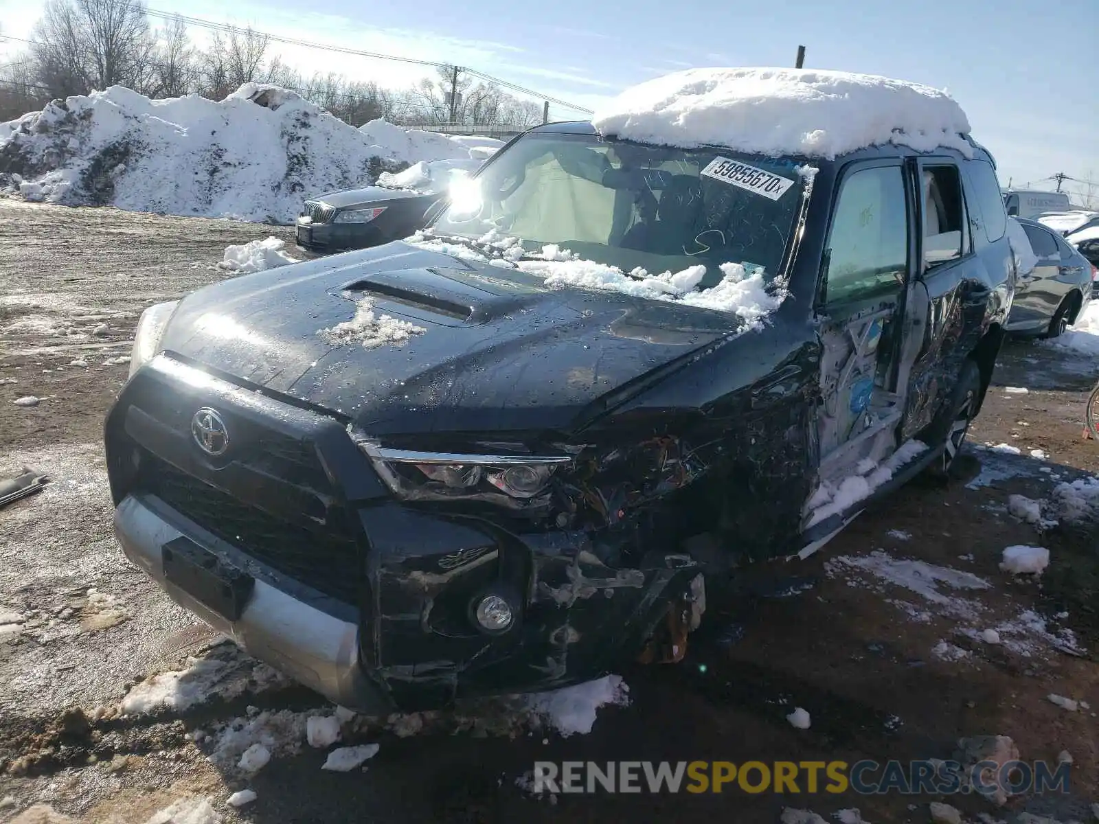 2 Photograph of a damaged car JTEBU5JR6K5734294 TOYOTA 4RUNNER 2019