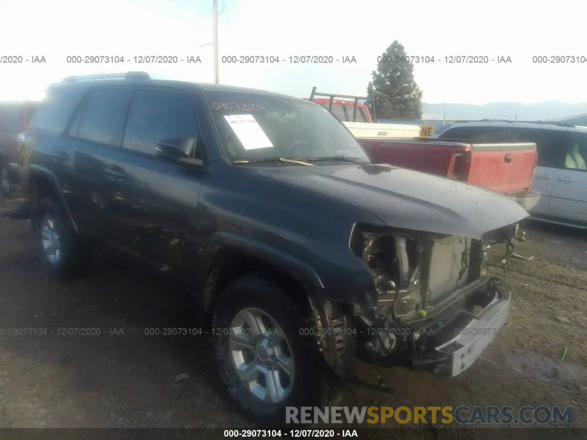 1 Photograph of a damaged car JTEBU5JR6K5735591 TOYOTA 4RUNNER 2019