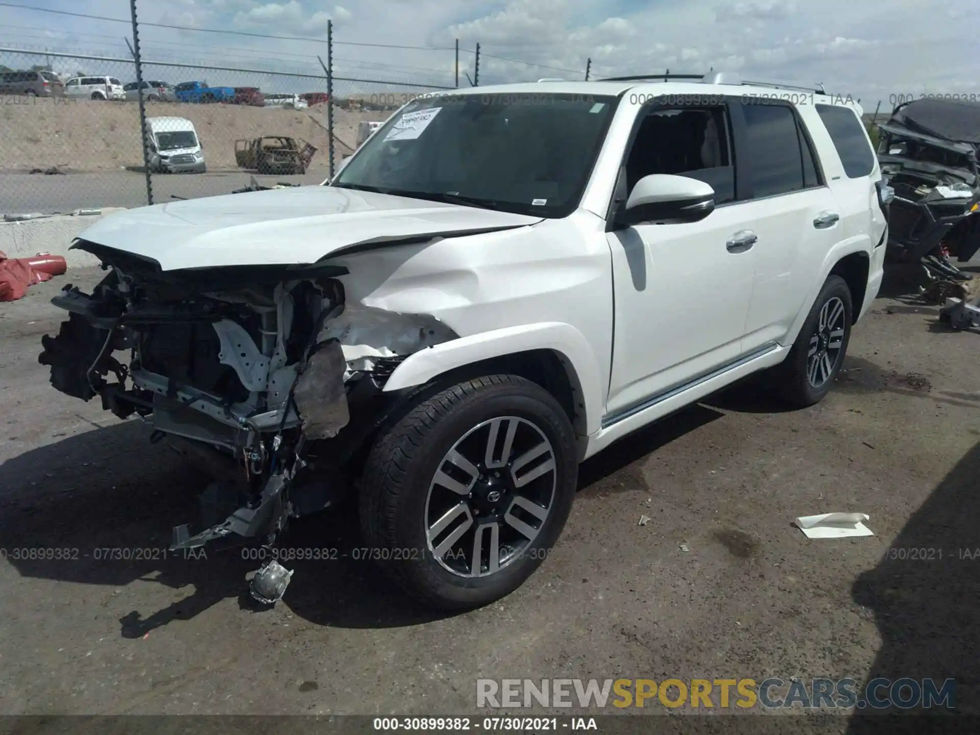 2 Photograph of a damaged car JTEBU5JR6K5736112 TOYOTA 4RUNNER 2019