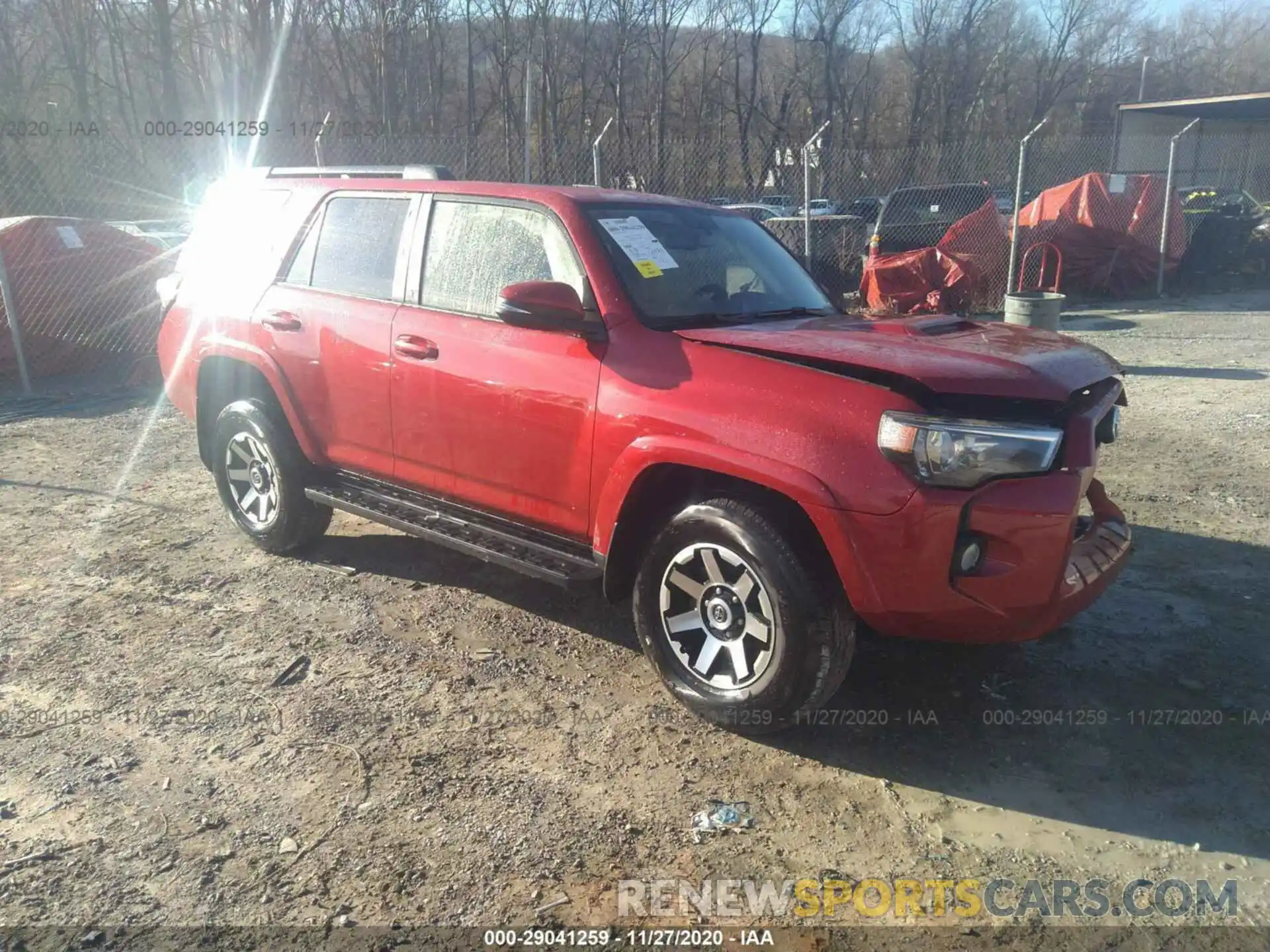 1 Photograph of a damaged car JTEBU5JR6K5736935 TOYOTA 4RUNNER 2019