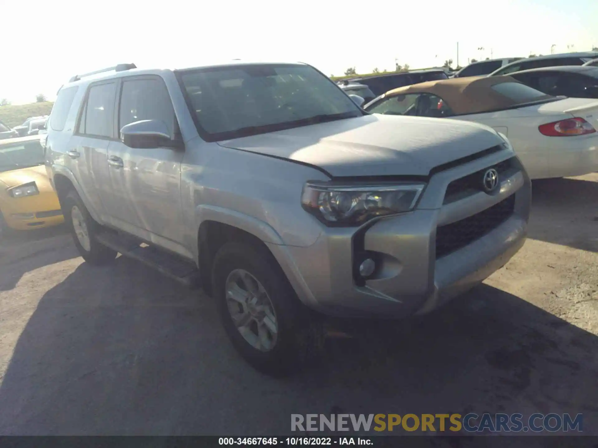 1 Photograph of a damaged car JTEBU5JR7K5611250 TOYOTA 4RUNNER 2019