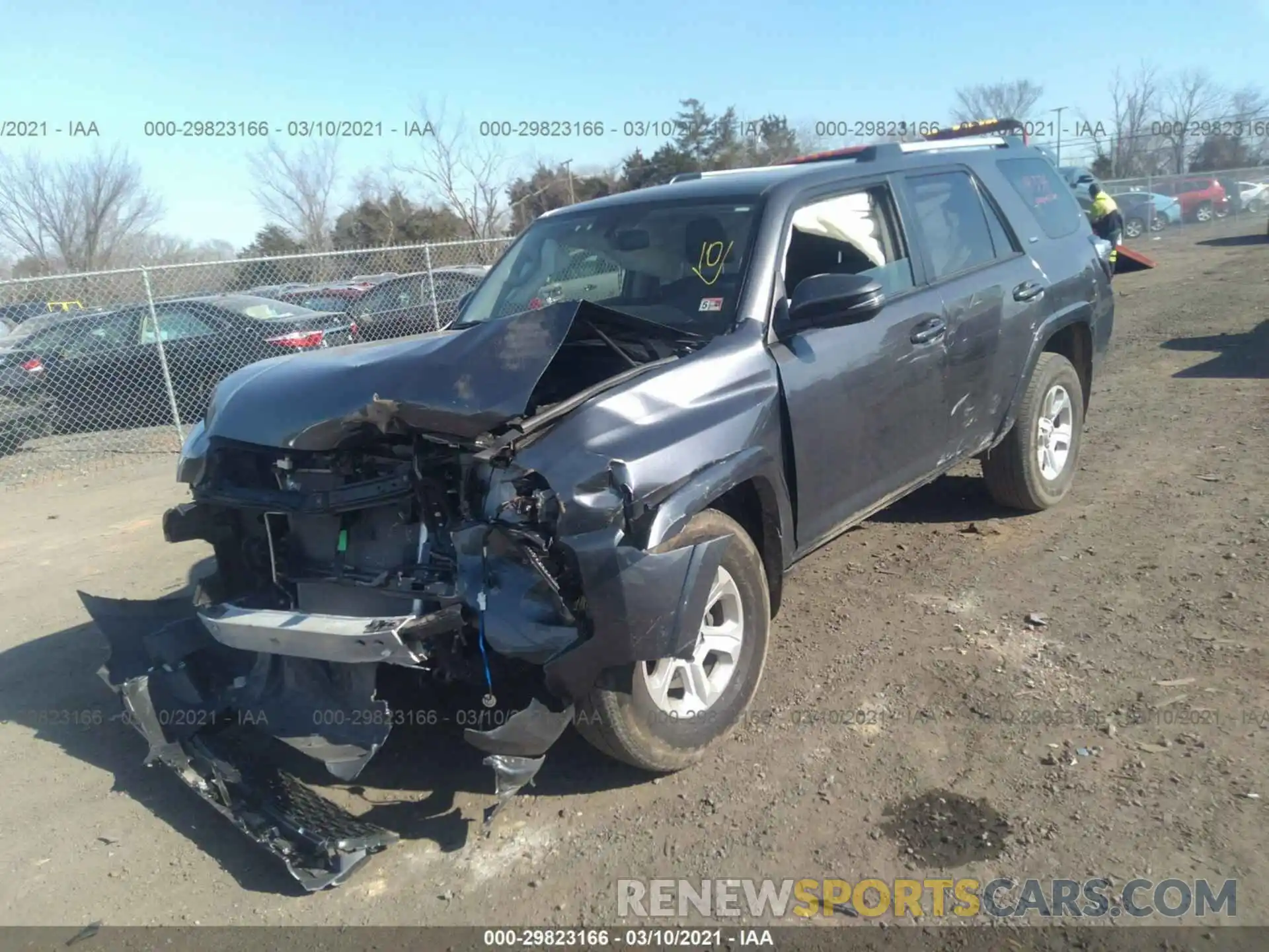 2 Photograph of a damaged car JTEBU5JR7K5613239 TOYOTA 4RUNNER 2019