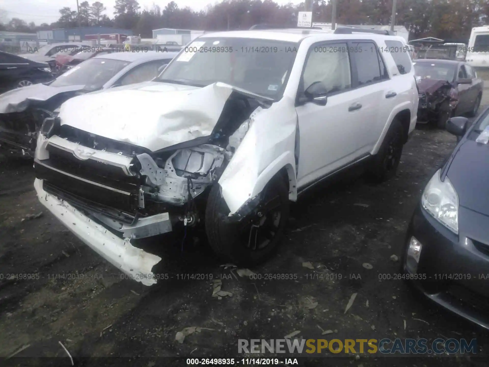 2 Photograph of a damaged car JTEBU5JR7K5613323 TOYOTA 4RUNNER 2019