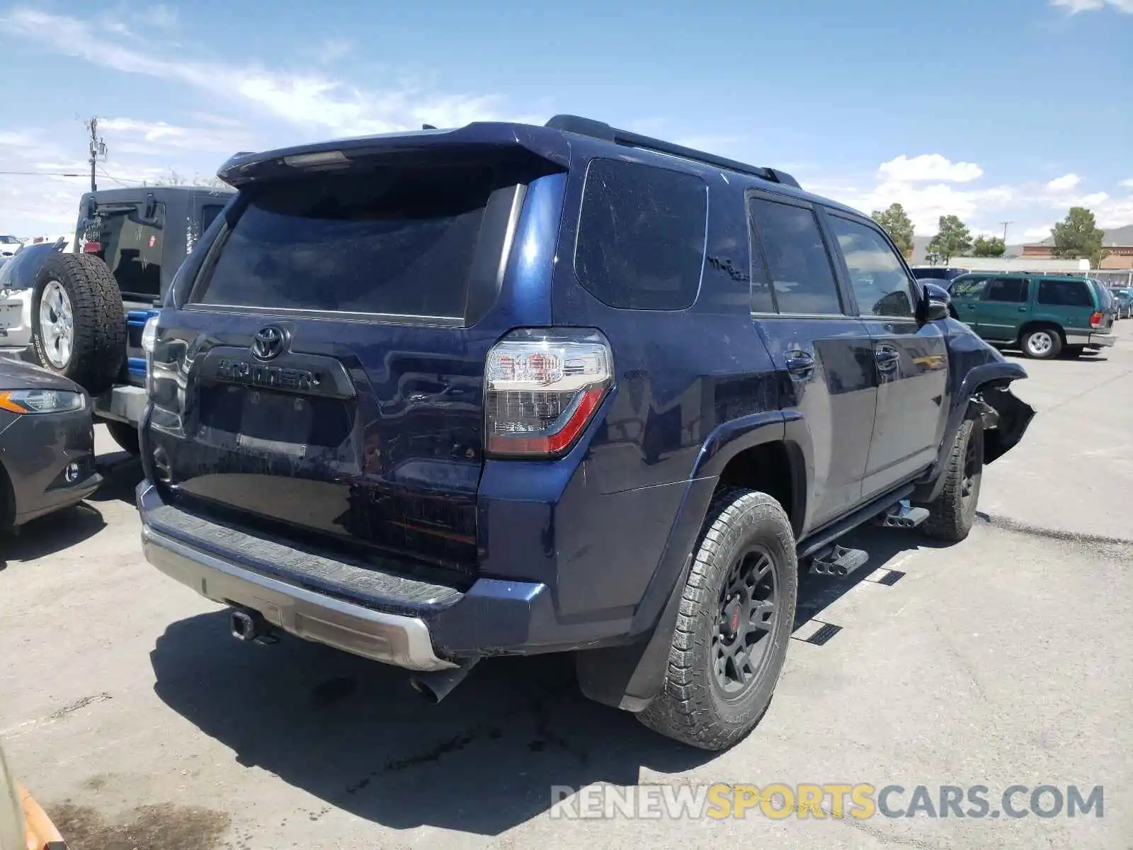 4 Photograph of a damaged car JTEBU5JR7K5614536 TOYOTA 4RUNNER 2019