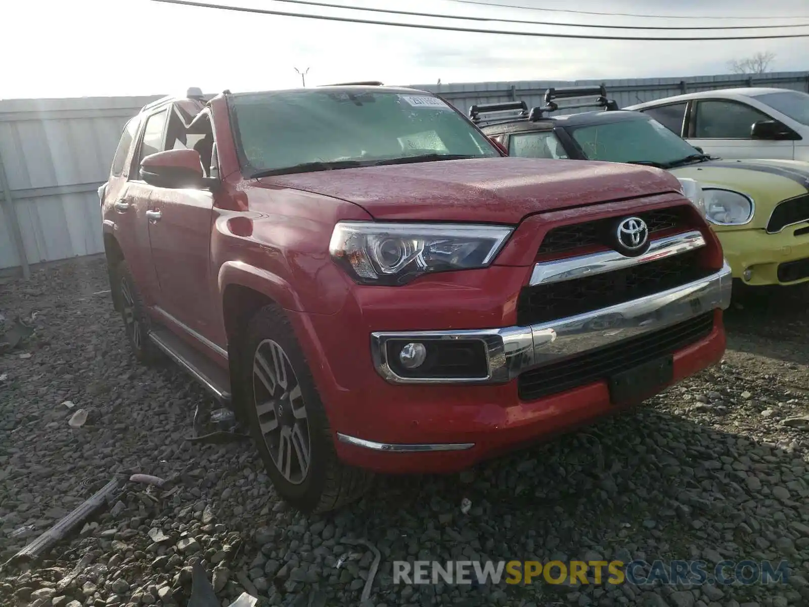 1 Photograph of a damaged car JTEBU5JR7K5614567 TOYOTA 4RUNNER 2019