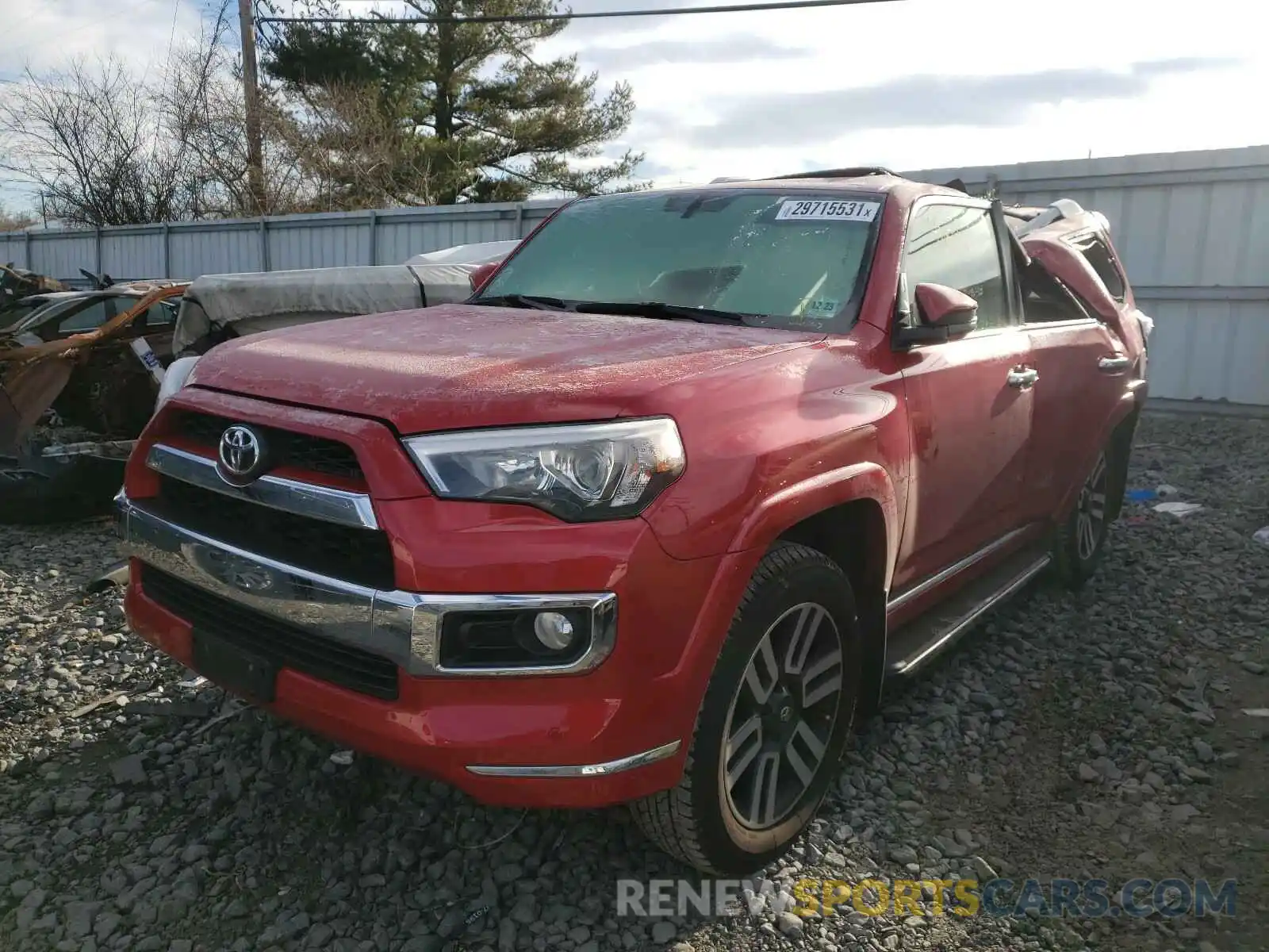 2 Photograph of a damaged car JTEBU5JR7K5614567 TOYOTA 4RUNNER 2019