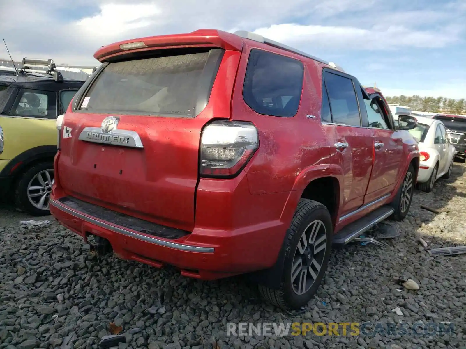 4 Фотография поврежденного автомобиля JTEBU5JR7K5614567 TOYOTA 4RUNNER 2019