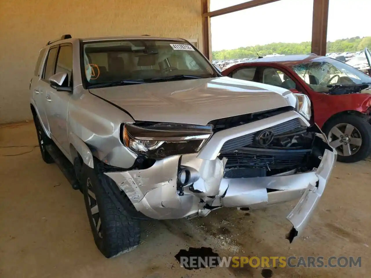 1 Photograph of a damaged car JTEBU5JR7K5614584 TOYOTA 4RUNNER 2019