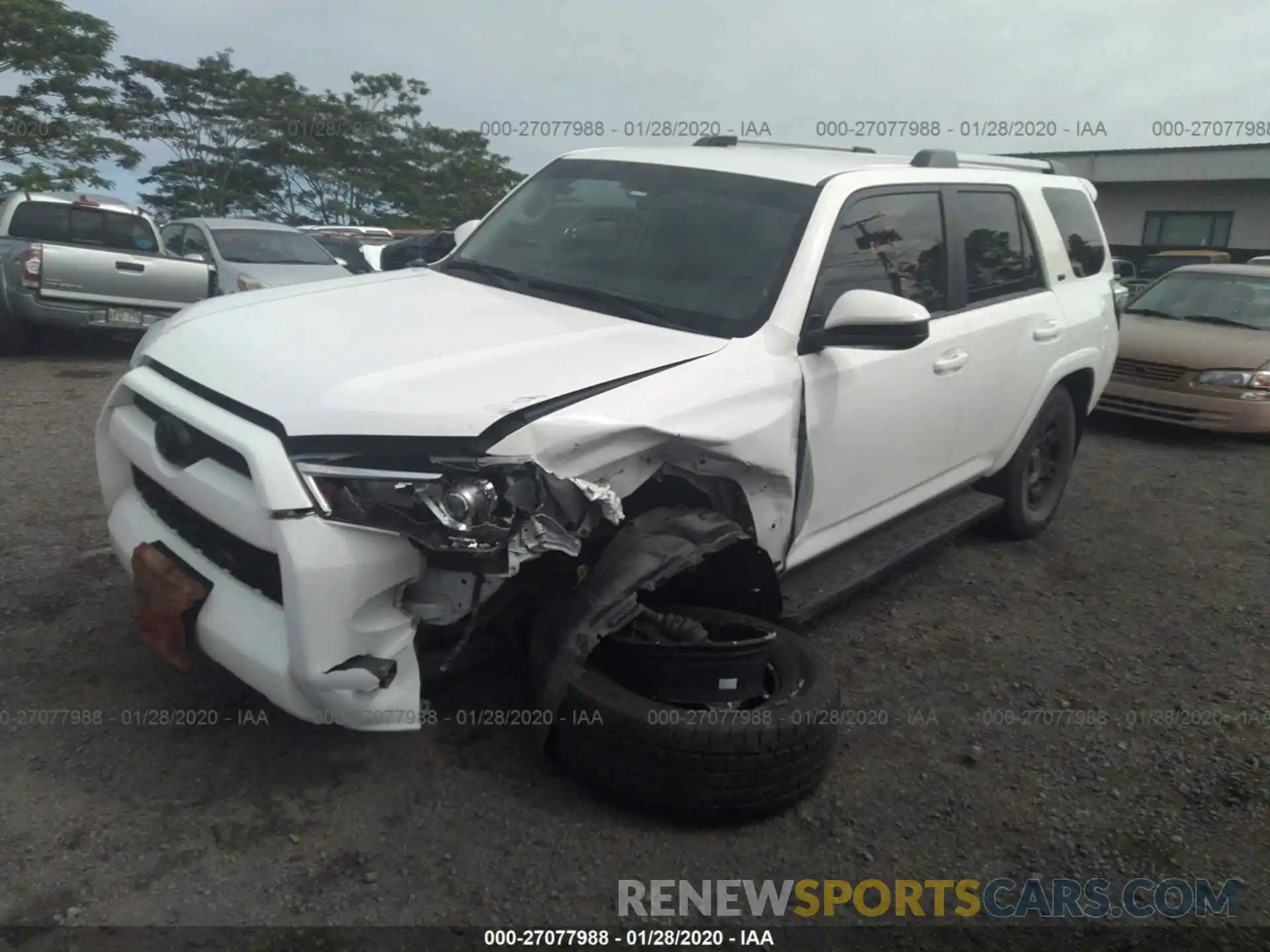 2 Photograph of a damaged car JTEBU5JR7K5619428 TOYOTA 4RUNNER 2019