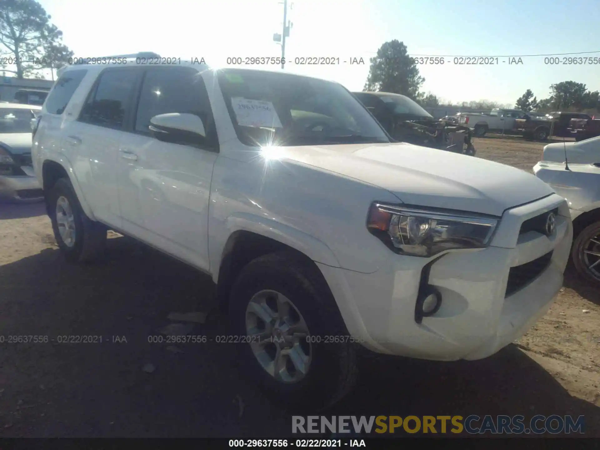 1 Photograph of a damaged car JTEBU5JR7K5621468 TOYOTA 4RUNNER 2019