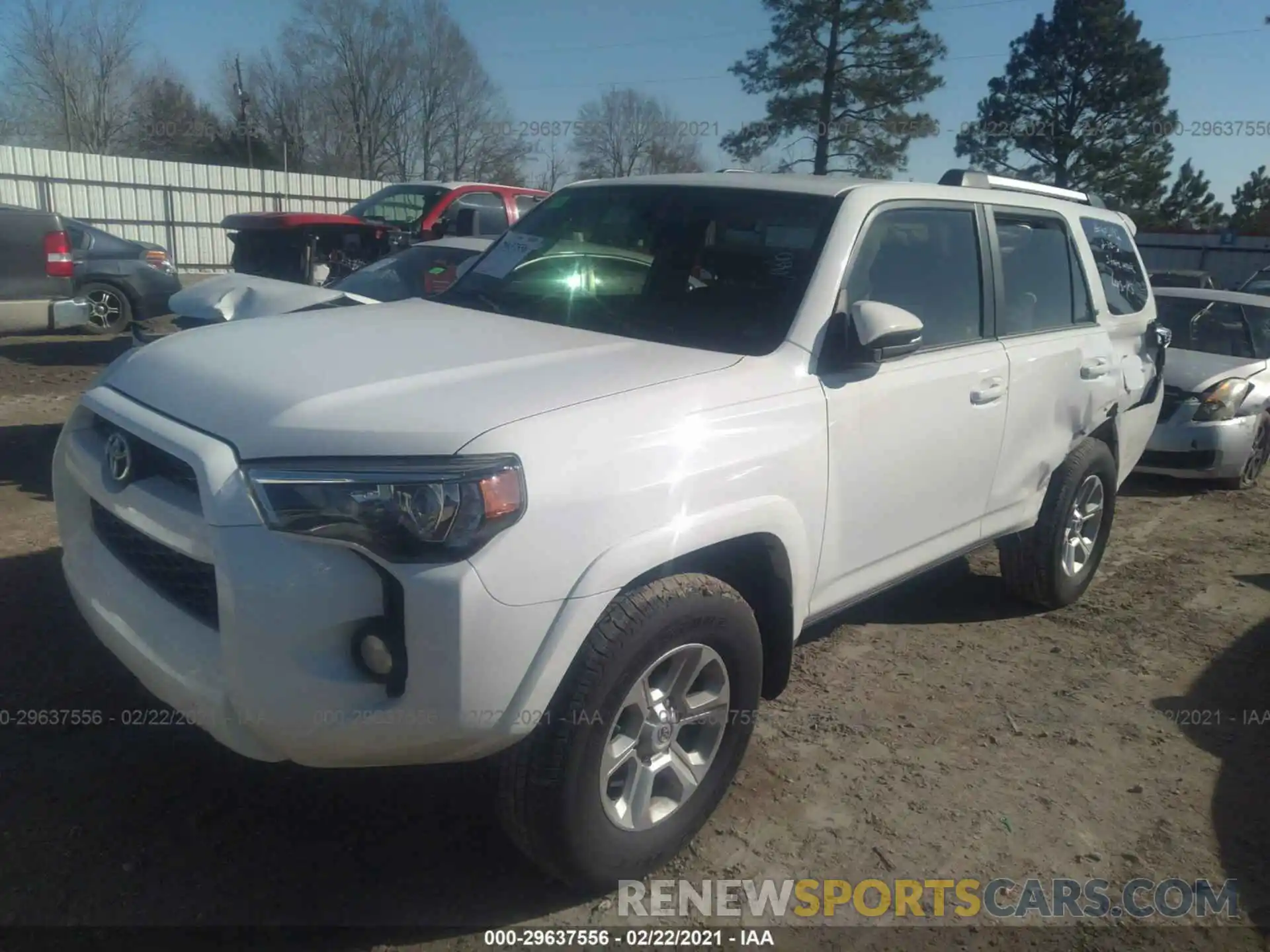 2 Photograph of a damaged car JTEBU5JR7K5621468 TOYOTA 4RUNNER 2019