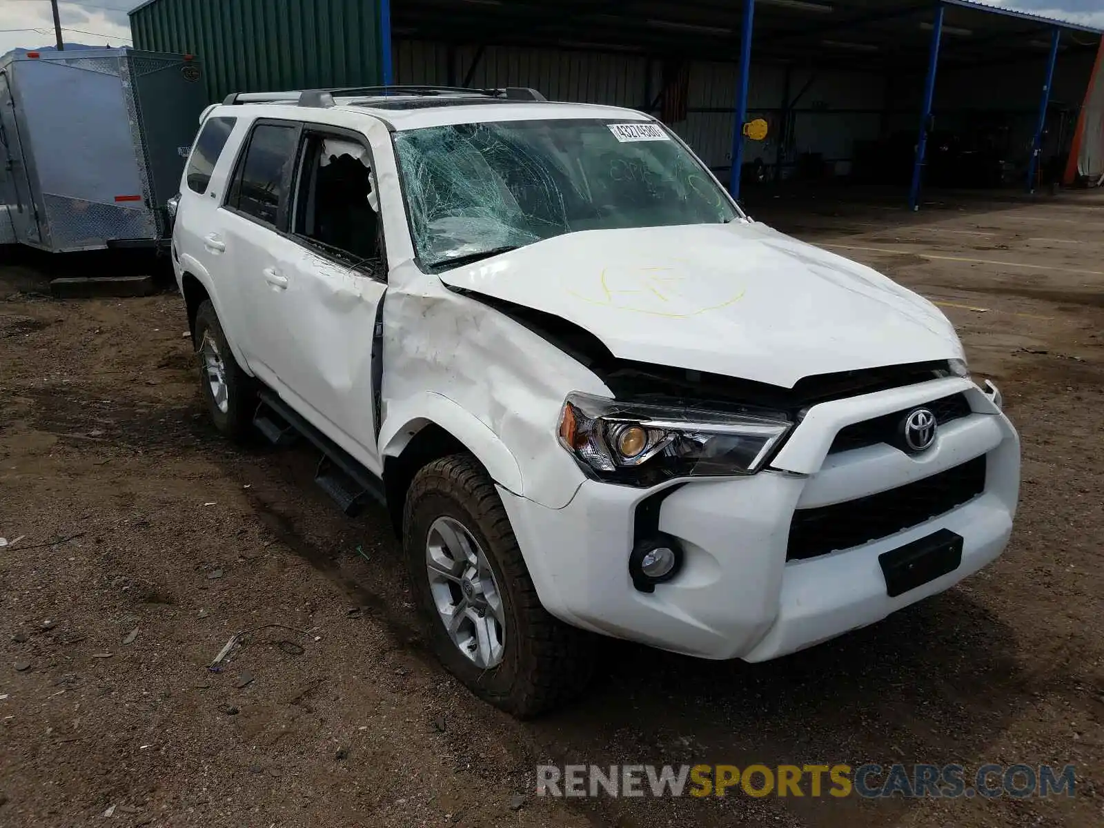 1 Photograph of a damaged car JTEBU5JR7K5622328 TOYOTA 4RUNNER 2019